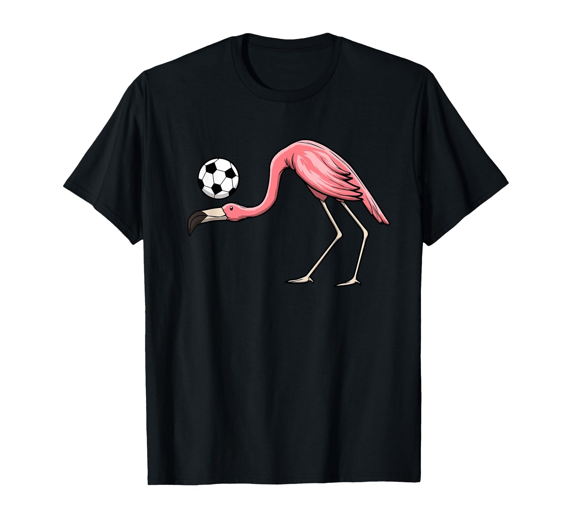 Flamingo Soccer Player Hobby Sports T-Shirt - Novelty Apparel Men Women - T-Shirt, Sweatshirt, Hoodie
