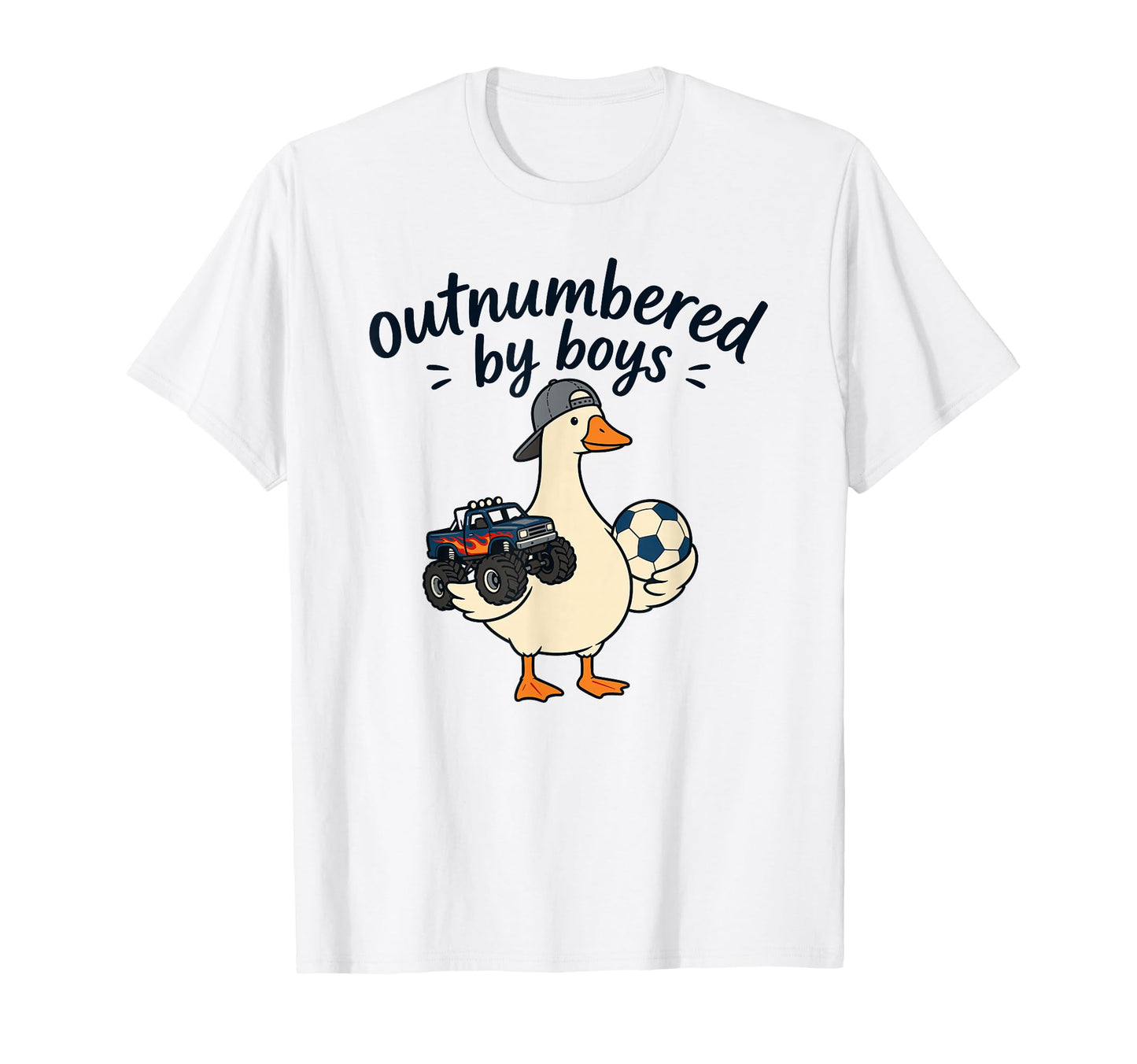 Funny Mom Silly Goose Outnumbered T-Shirt - Graphic Print Unisex - T-Shirt, Sweatshirt, Hoodie
