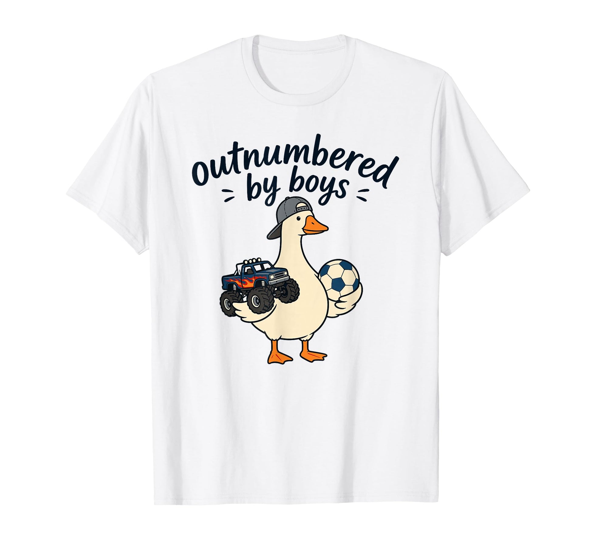 Funny Mom Silly Goose Outnumbered T-Shirt - Graphic Print Unisex - T-Shirt, Sweatshirt, Hoodie
