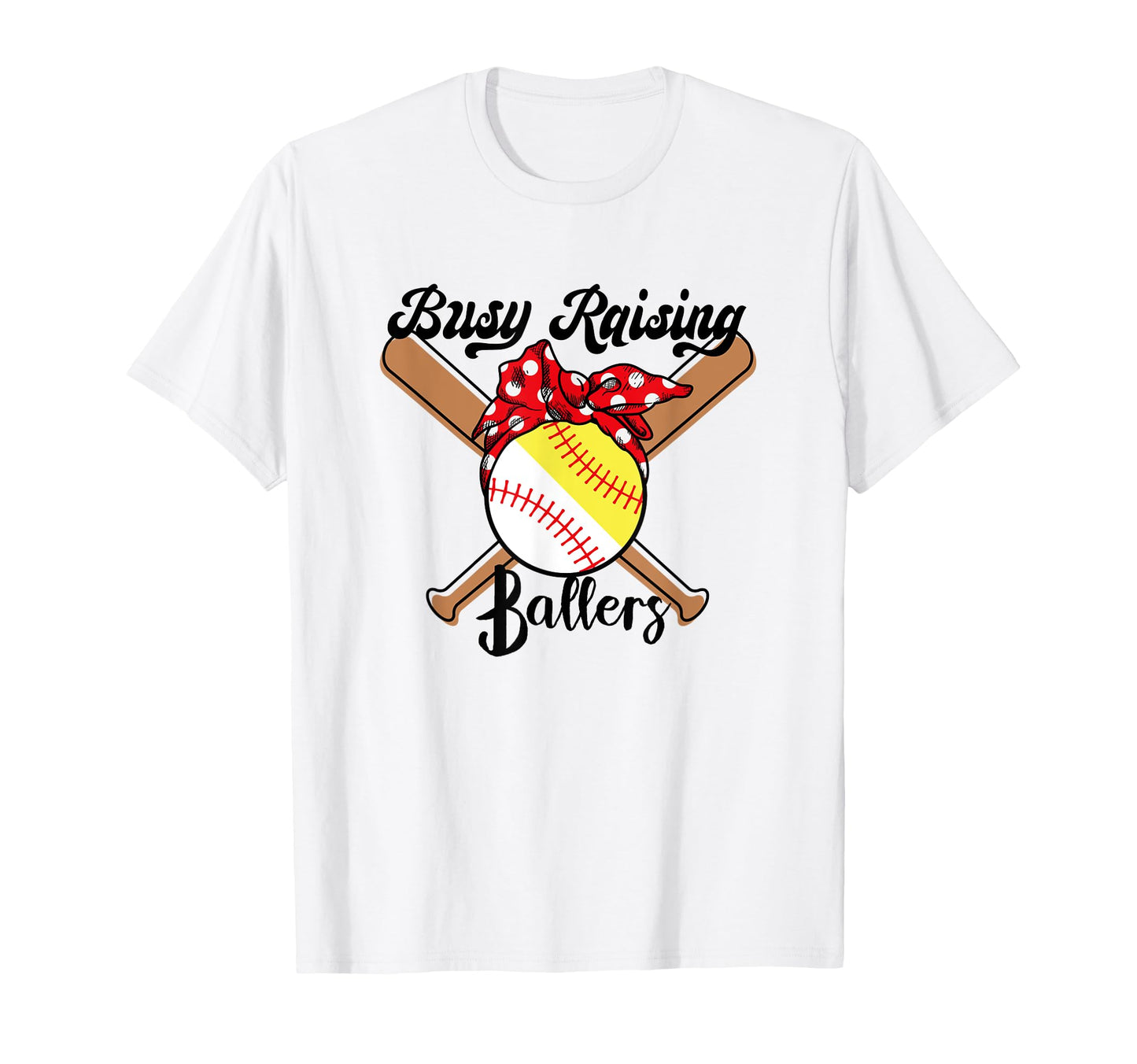 Busy Raising Ballers Funny Baseball T-Shirt - Aesthetic Graphic for Adults - T-Shirt, Sweatshirt, Hoodie