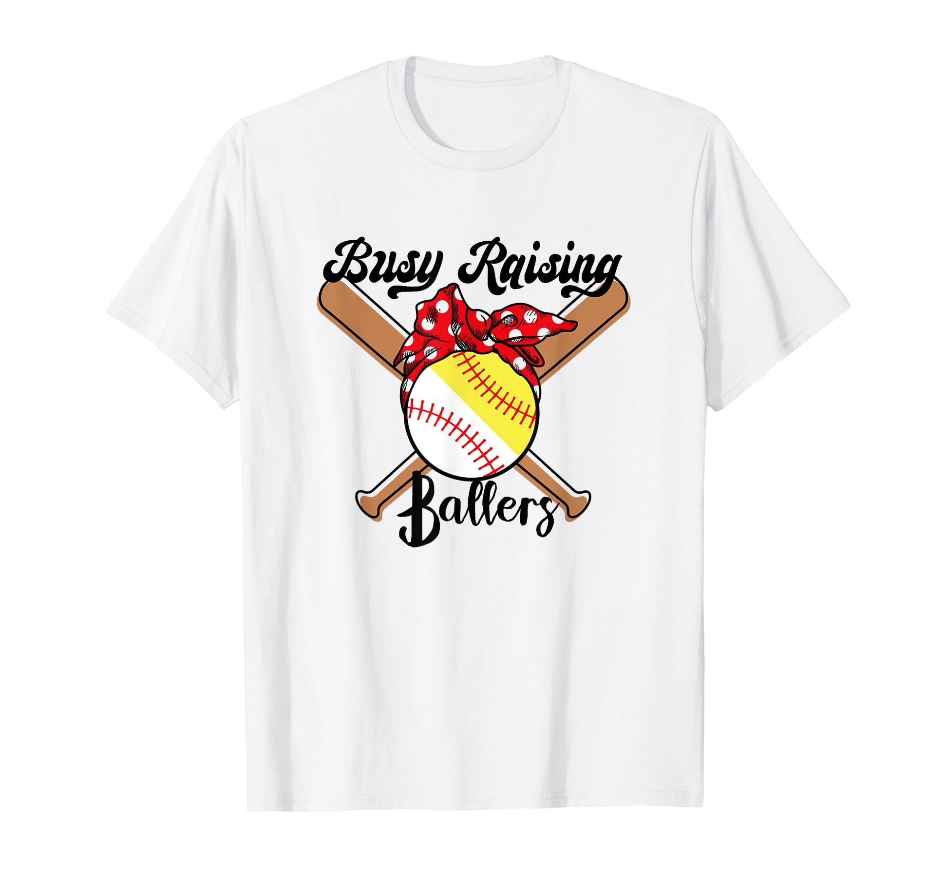 Busy Raising Ballers Funny Baseball T-Shirt - Aesthetic Graphic for Adults - T-Shirt, Sweatshirt, Hoodie