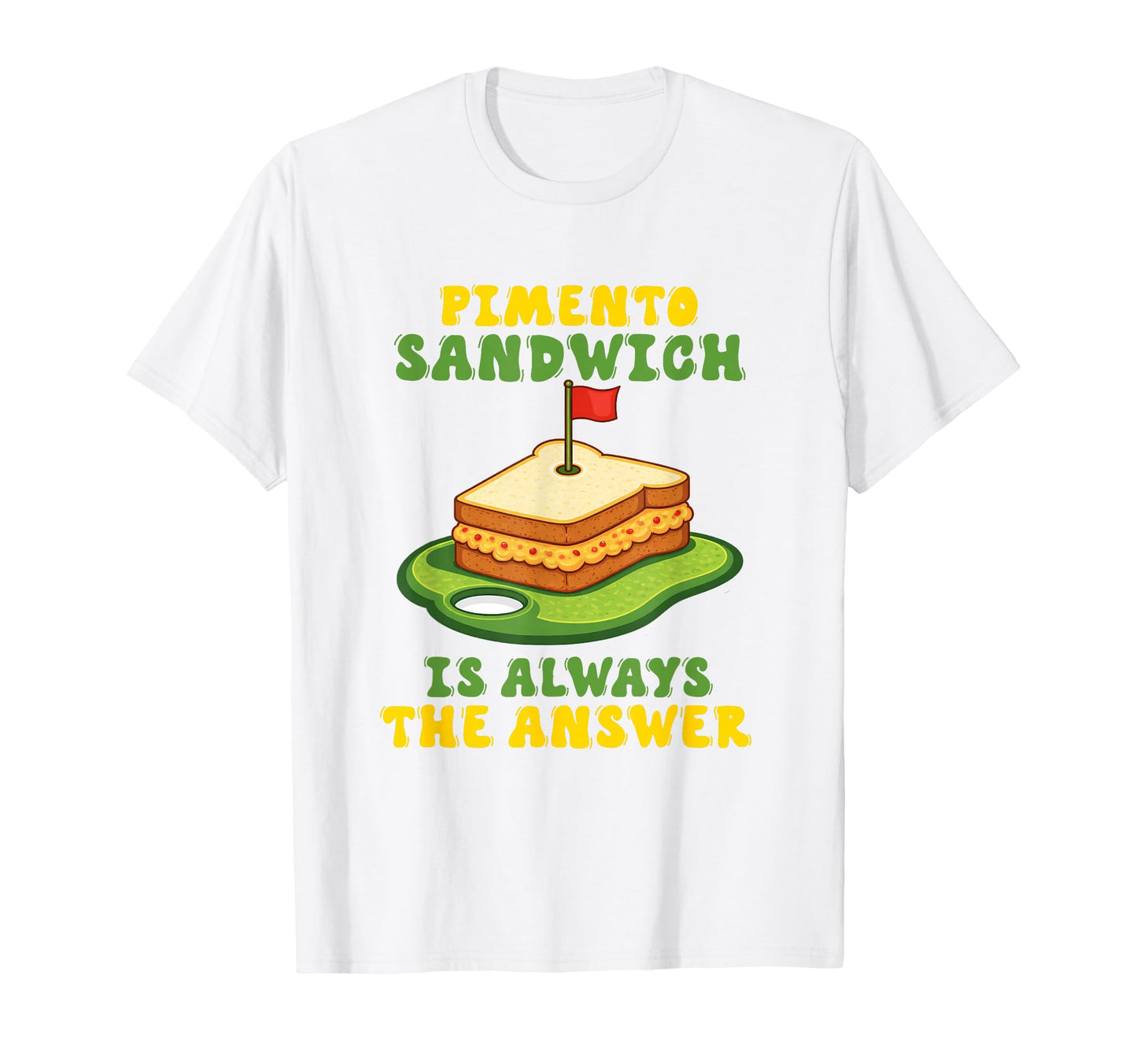 Pimento Cheese Sandwich Golf Dad T-Shirt - Aesthetic Graphic for Adults - T-Shirt, Sweatshirt, Hoodie