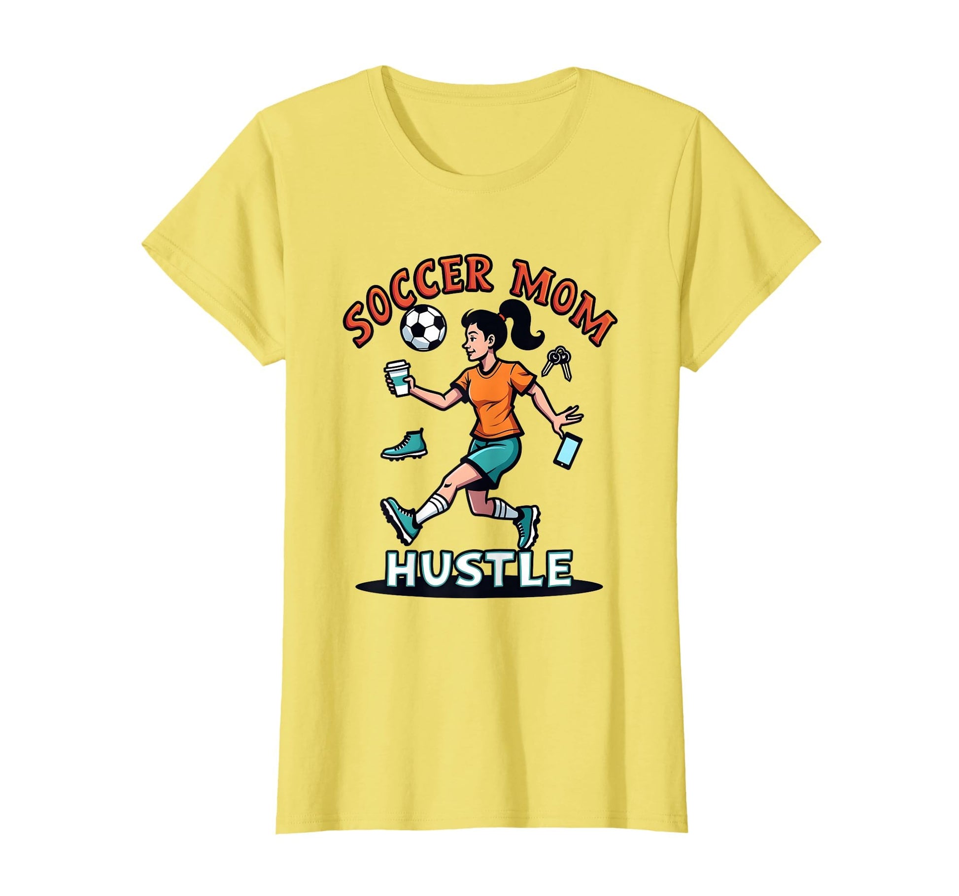 Soccer Mom Hustle T-Shirt - Trendy Graphic for Adults - T-Shirt, Sweatshirt, Hoodie