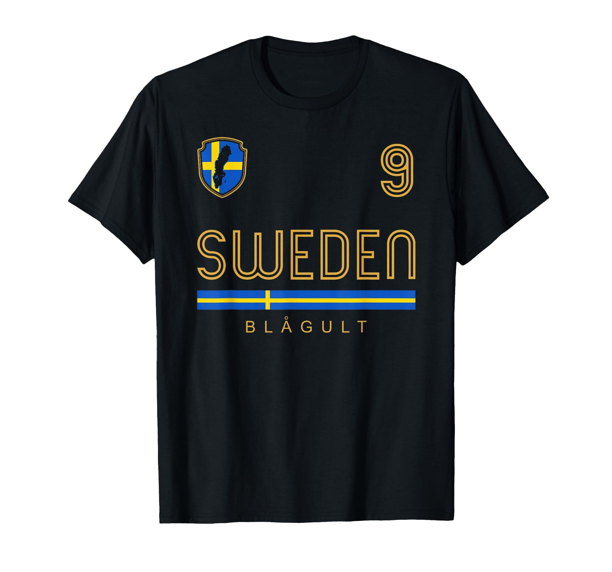 Sweden Soccer Jersey Sverige Football Gift T-Shirt - Unique Graphic Unisex - T-Shirt, Sweatshirt, Hoodie
