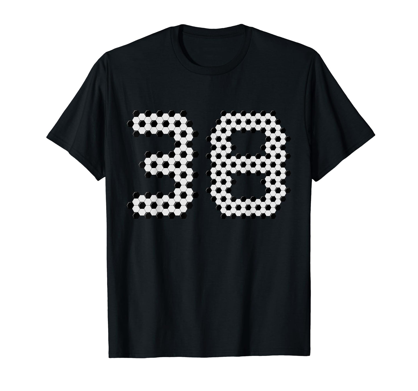 Fun 38Th Birthday Soccer Themed 38 T-Shirt - Fun Novelty Design for Adults - T-Shirt, Sweatshirt, Hoodie