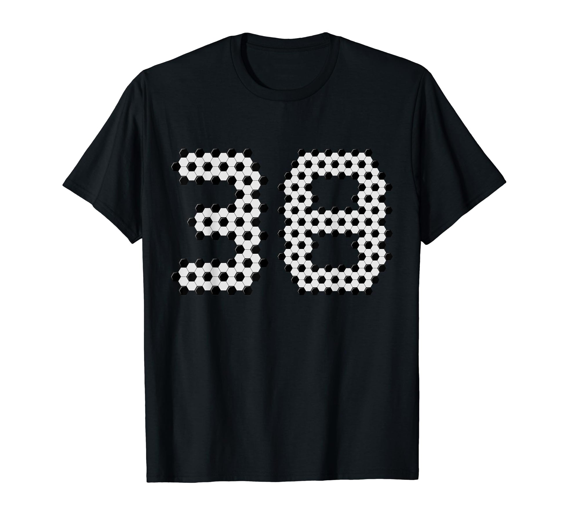 Fun 38Th Birthday Soccer Themed 38 T-Shirt - Fun Novelty Design for Adults - T-Shirt, Sweatshirt, Hoodie