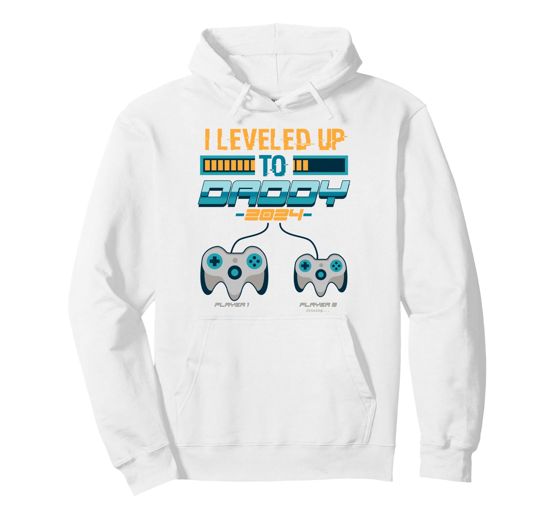 I Leveled Up To Daddy 2024 1St Time New Hoodie - Unique Graphic for Adults - T-Shirt, Sweatshirt, Hoodie