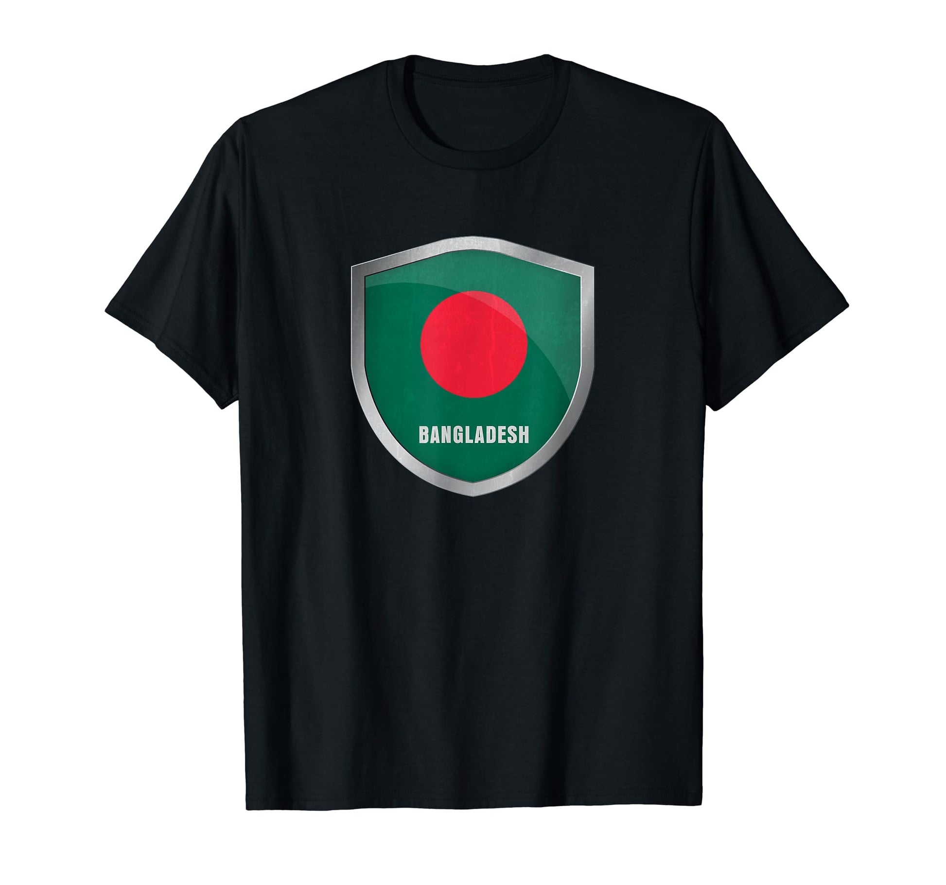 Bangladesh Flag Badge Soccer Fans T-Shirt - Minimalist Print Men Women - T-Shirt, Sweatshirt, Hoodie