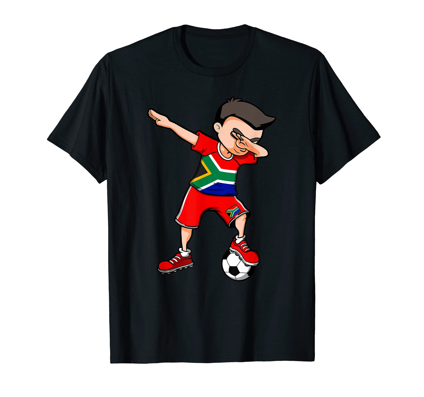 Dabbing Soccer South Africa Fans T-Shirt - Custom Art Print for Adults - T-Shirt, Sweatshirt, Hoodie
