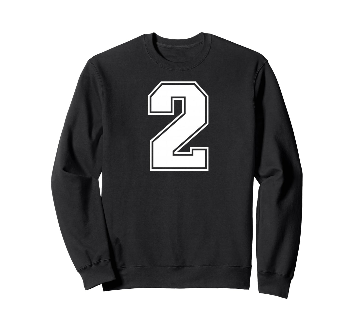 2 Number Two Team Sports Sweatshirt - Casual Everyday Wear for Adults - T-Shirt, Sweatshirt, Hoodie