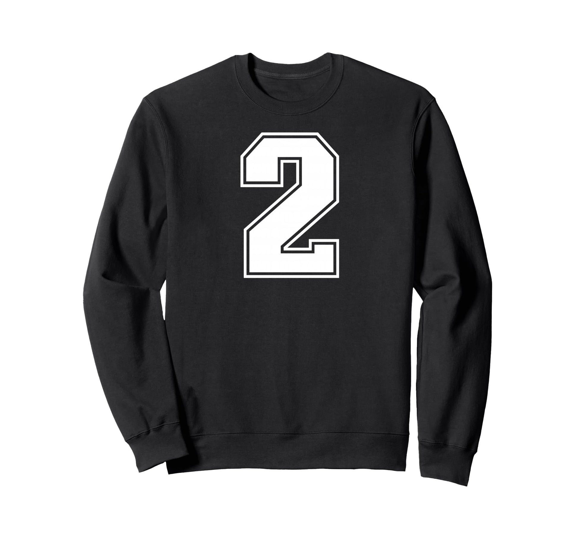 2 Number Two Team Sports Sweatshirt - Casual Everyday Wear for Adults - T-Shirt, Sweatshirt, Hoodie