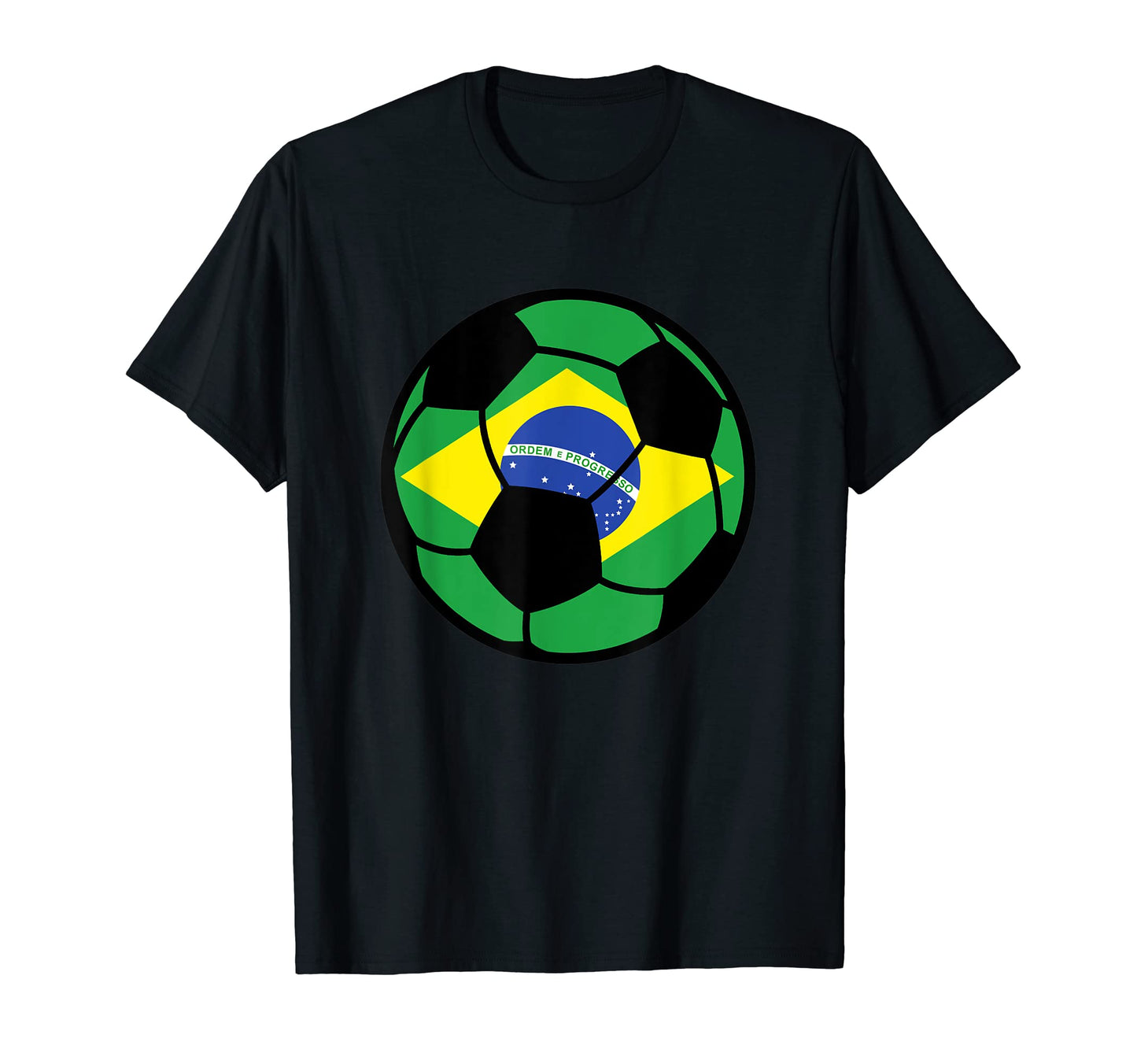 Brazil Flag Soccer Fans Football T-Shirt - Custom Art Print Men Women - T-Shirt, Sweatshirt, Hoodie