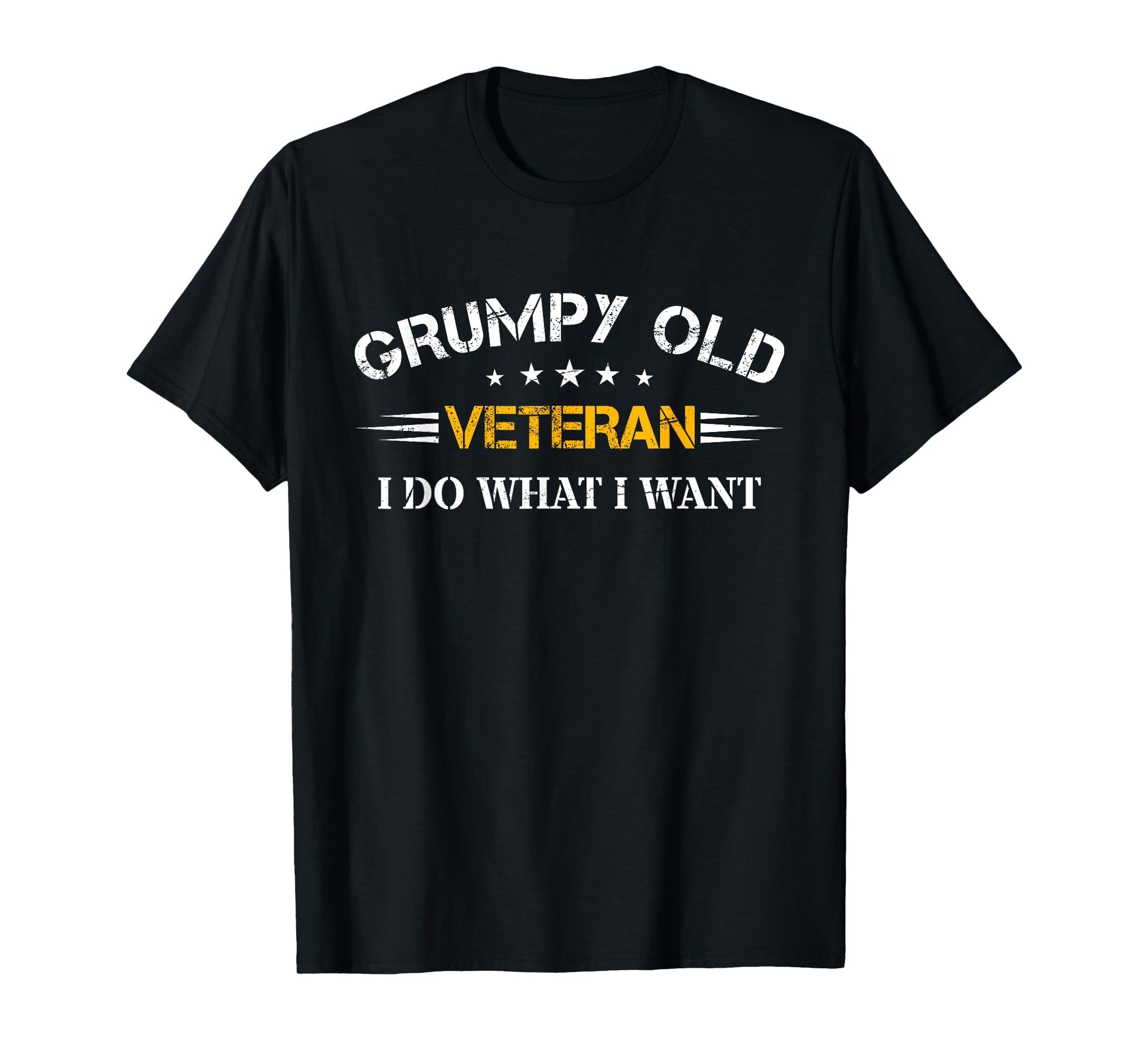 Grumpy Old Vet Fathers Day Military T-Shirt - Novelty Apparel Men Women - T-Shirt, Sweatshirt, Hoodie