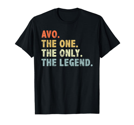 Avo One Only Legend Funny Fathers Day T-Shirt - Custom Art Print Men Women - T-Shirt, Sweatshirt, Hoodie