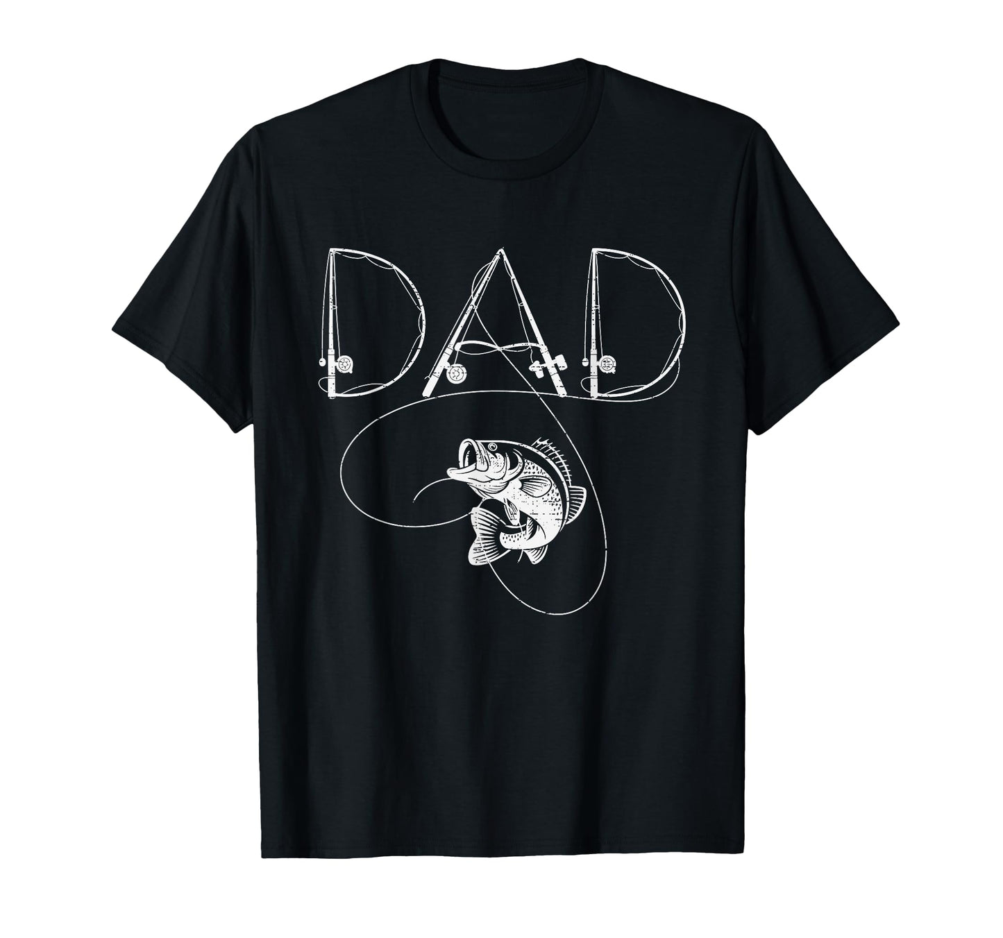 Fishing Dad Rod Fisherman Fish Lover T-Shirt - Unique Graphic Men Women - T-Shirt, Sweatshirt, Hoodie