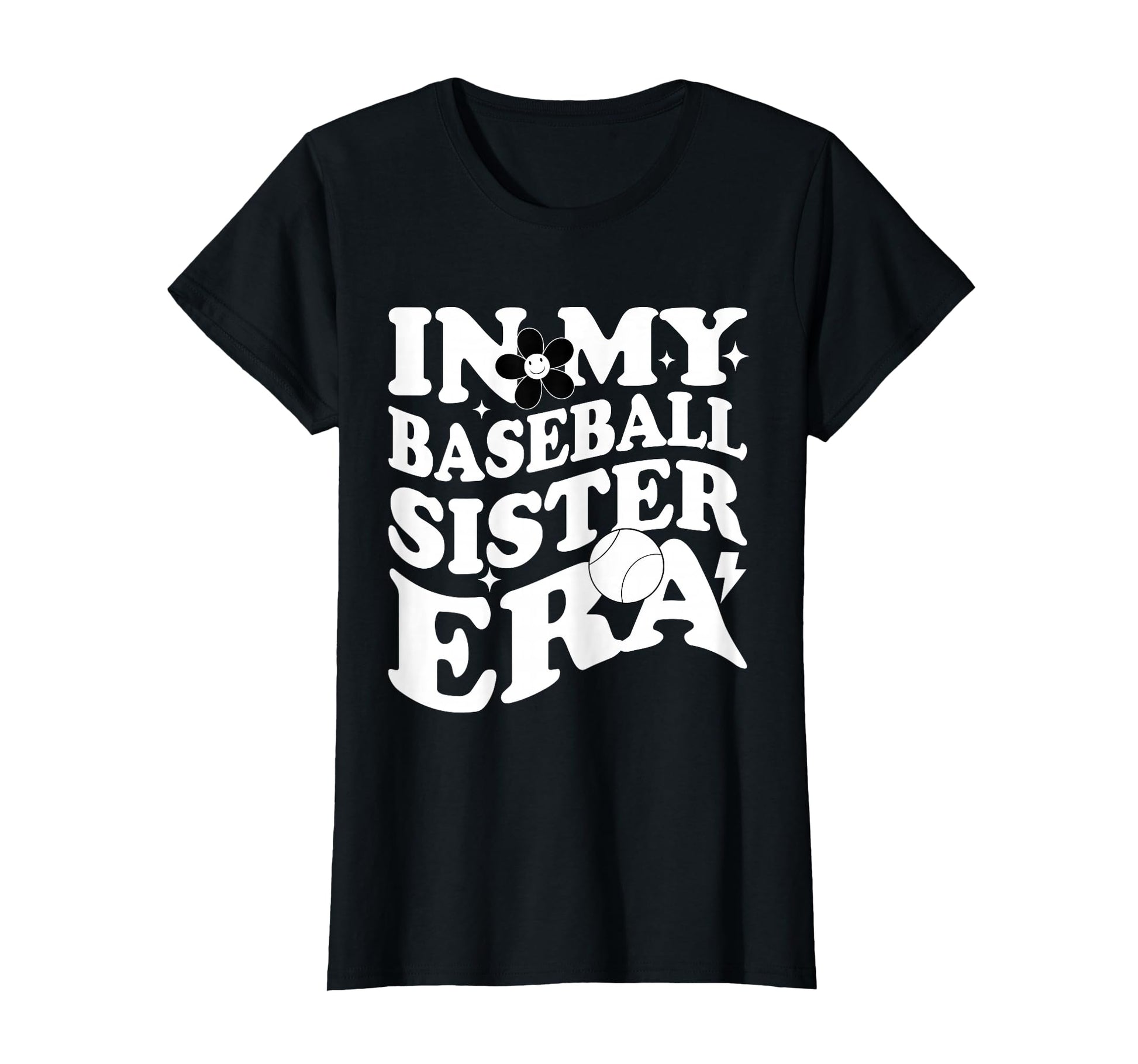 My Baseball Sister Era Groovy Baseball T-Shirt - Streetwear Style Unisex - T-Shirt, Sweatshirt, Hoodie