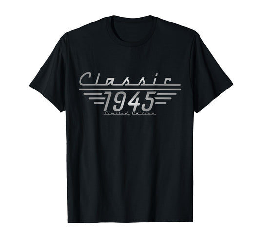 80Th Birthday 1945 80 Year Old T-Shirt - Minimalist Print Unisex - T-Shirt, Sweatshirt, Hoodie