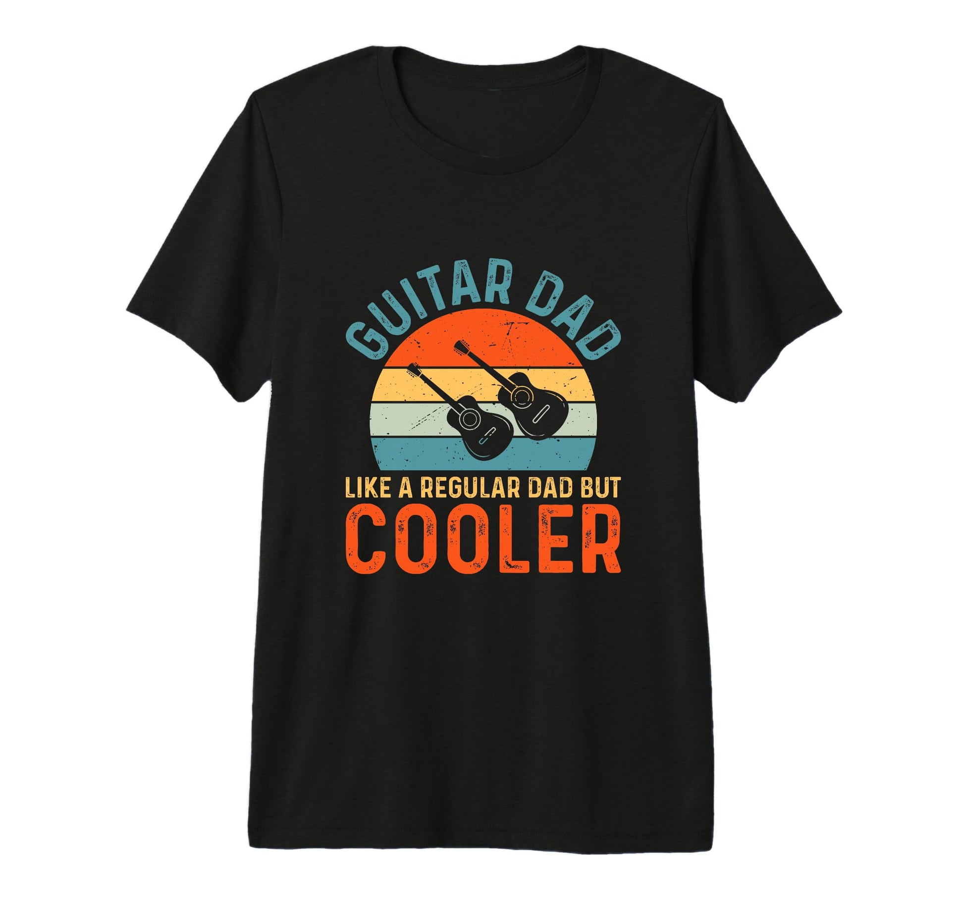 Fathers Day Guitar Dad Like Regular Dad T-Shirt - Unique Graphic Unisex - T-Shirt, Sweatshirt, Hoodie
