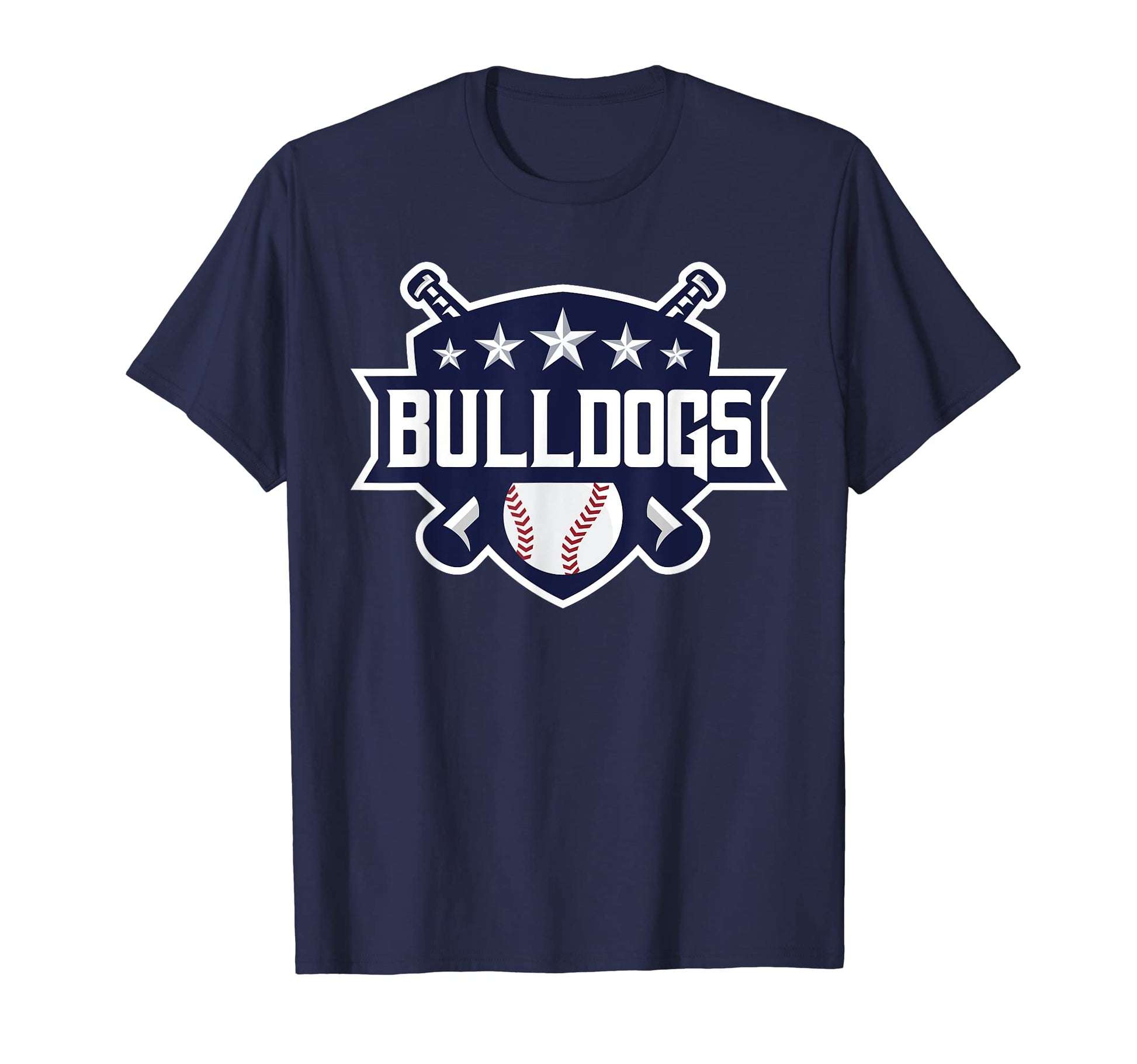 Bulldogs Blue Baseball Game Day Stars T-Shirt - Aesthetic Graphic Unisex - T-Shirt, Sweatshirt, Hoodie