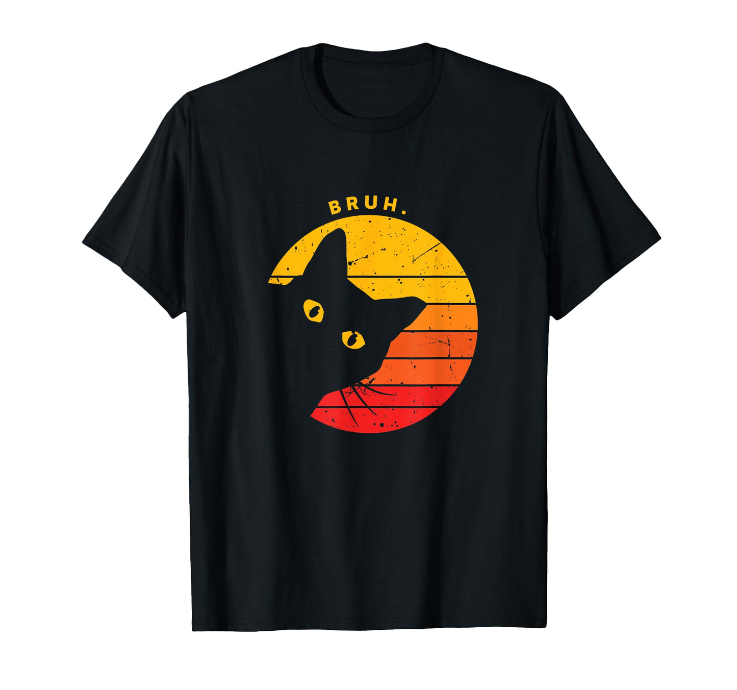 Bruh Funny Sarcastic Cat Kitten Meme Lover T-Shirt - Novelty Apparel Unisex - T-Shirt, Sweatshirt, Hoodie