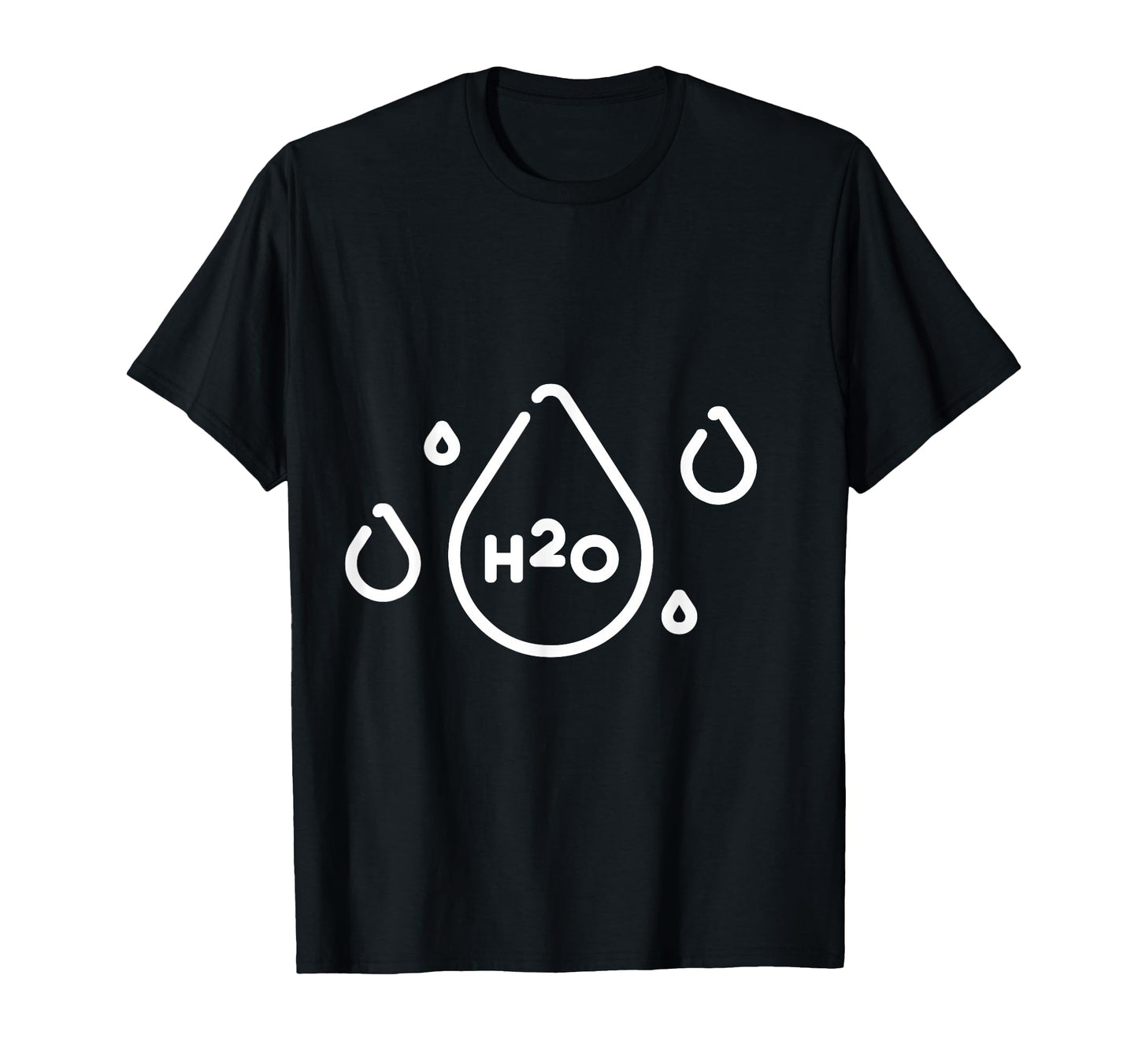 H20 Water Drops T-Shirt - Trendy Graphic Unisex - T-Shirt, Sweatshirt, Hoodie