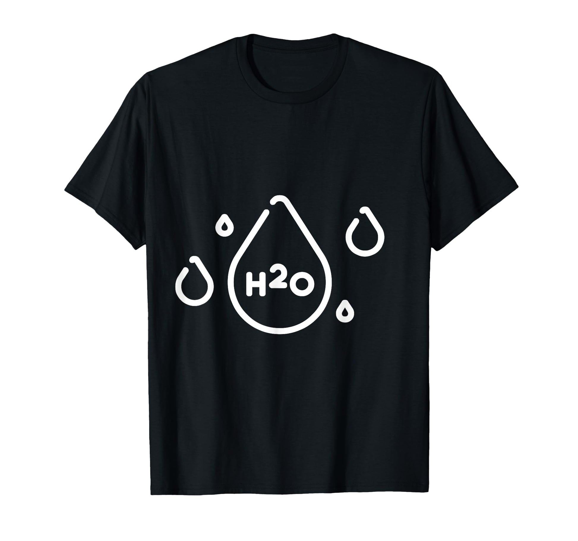 H20 Water Drops T-Shirt - Trendy Graphic Unisex - T-Shirt, Sweatshirt, Hoodie