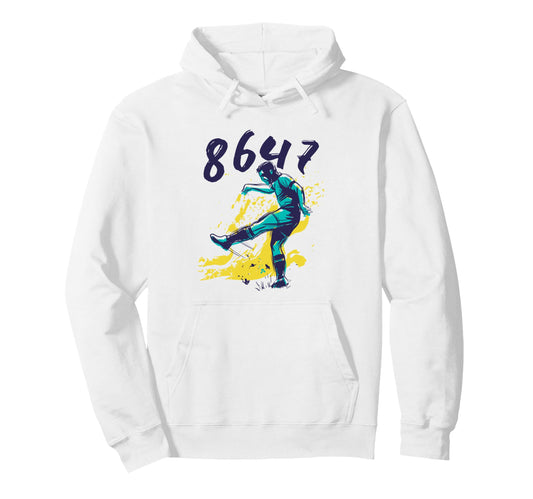 8647 Subtle Floral 86 47 Soccer Hoodie - Custom Art Print for Adults - T-Shirt, Sweatshirt, Hoodie