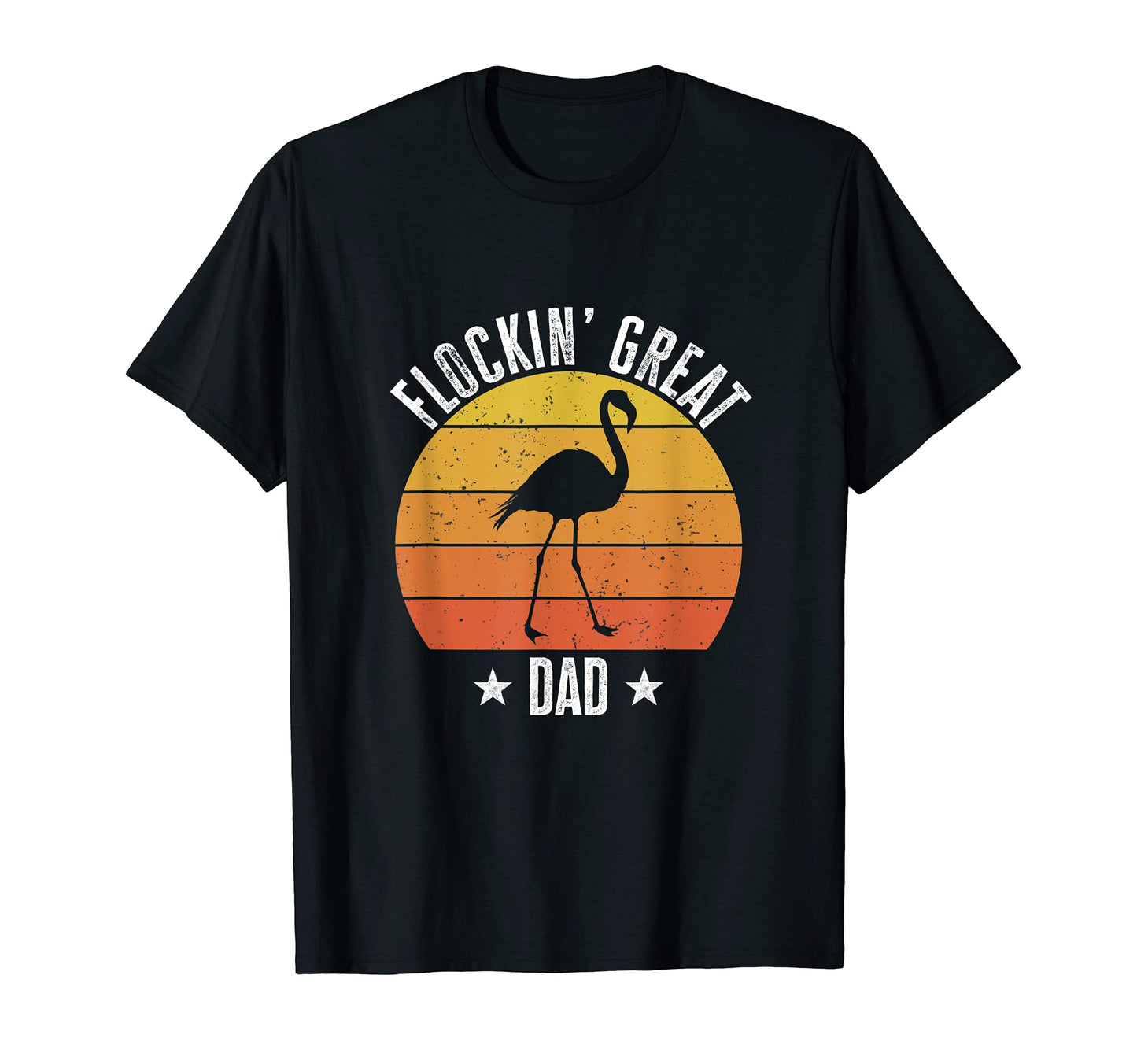 Mens Flockin Great Dad Fathers Day T-Shirt - Custom Art Print Unisex - T-Shirt, Sweatshirt, Hoodie