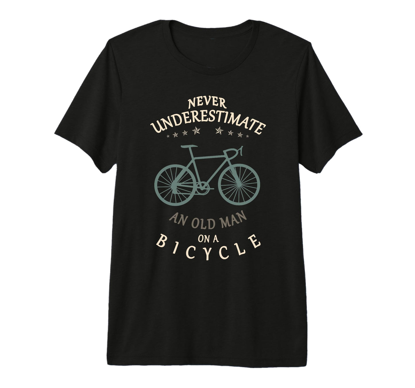 Mens Bike Lovers Never Underestimate Old T-Shirt - Unique Graphic Unisex - T-Shirt, Sweatshirt, Hoodie