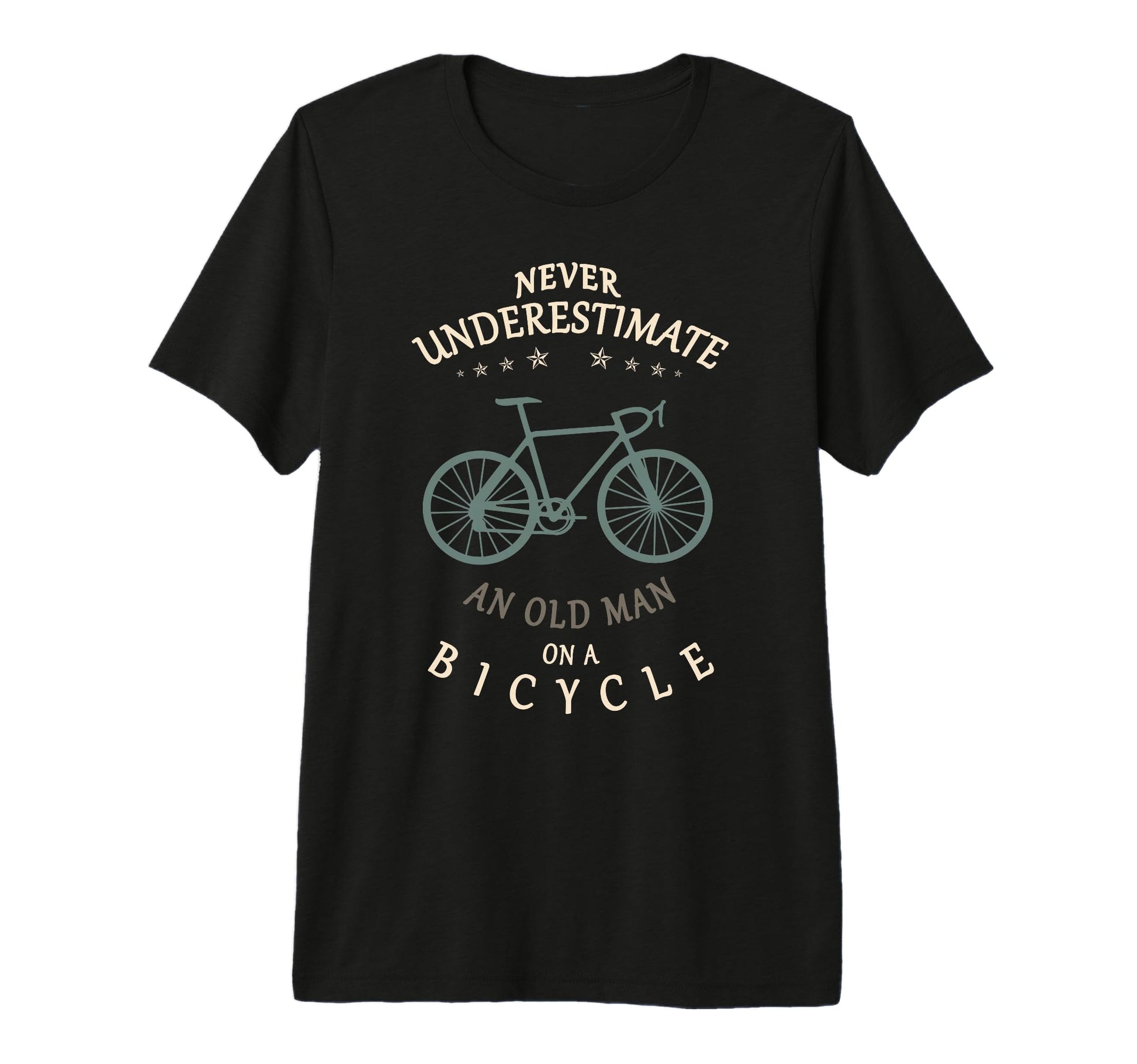 Mens Bike Lovers Never Underestimate Old T-Shirt - Unique Graphic Unisex - T-Shirt, Sweatshirt, Hoodie