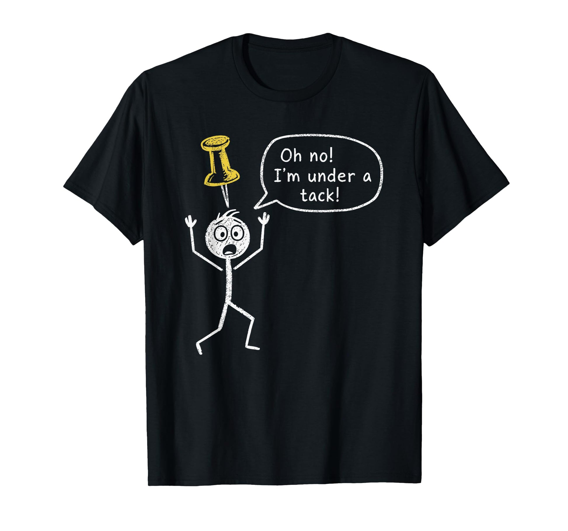 Funny Wordplay Office Sarcastic Stickman T-Shirt - Minimalist Print Unisex - T-Shirt, Sweatshirt, Hoodie