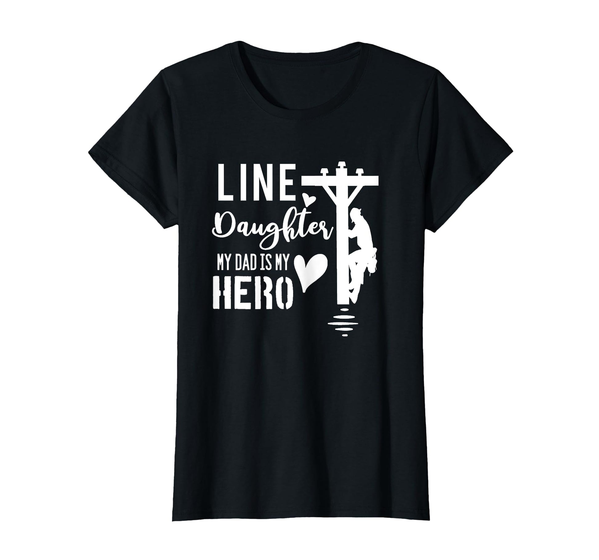 Line Daughter My Dad Is My Hero T-Shirt - Aesthetic Graphic Men Women - T-Shirt, Sweatshirt, Hoodie