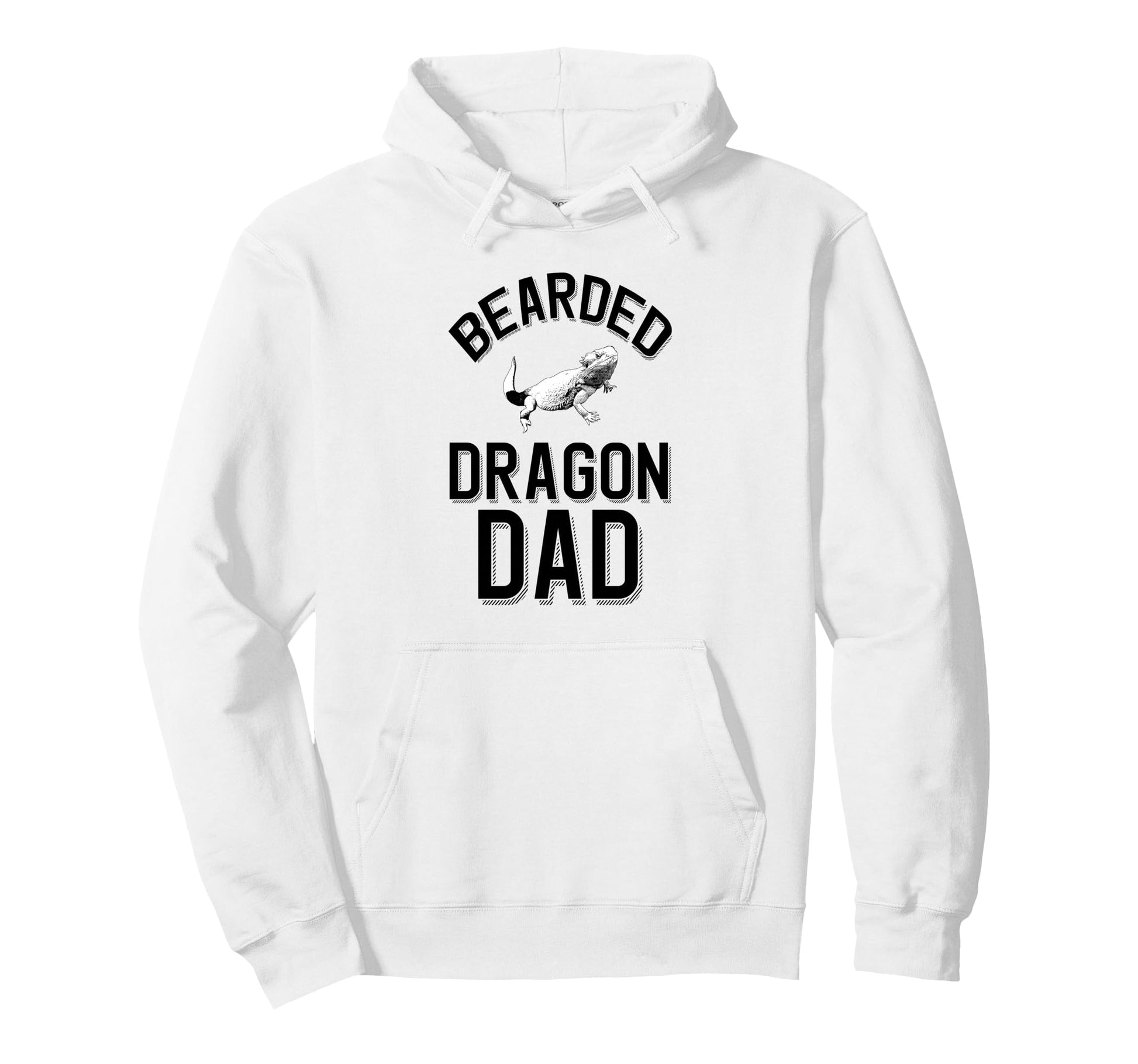 Bearded Dragon Dad Pet Reptile Owner Hoodie - Custom Art Print for Adults - T-Shirt, Sweatshirt, Hoodie