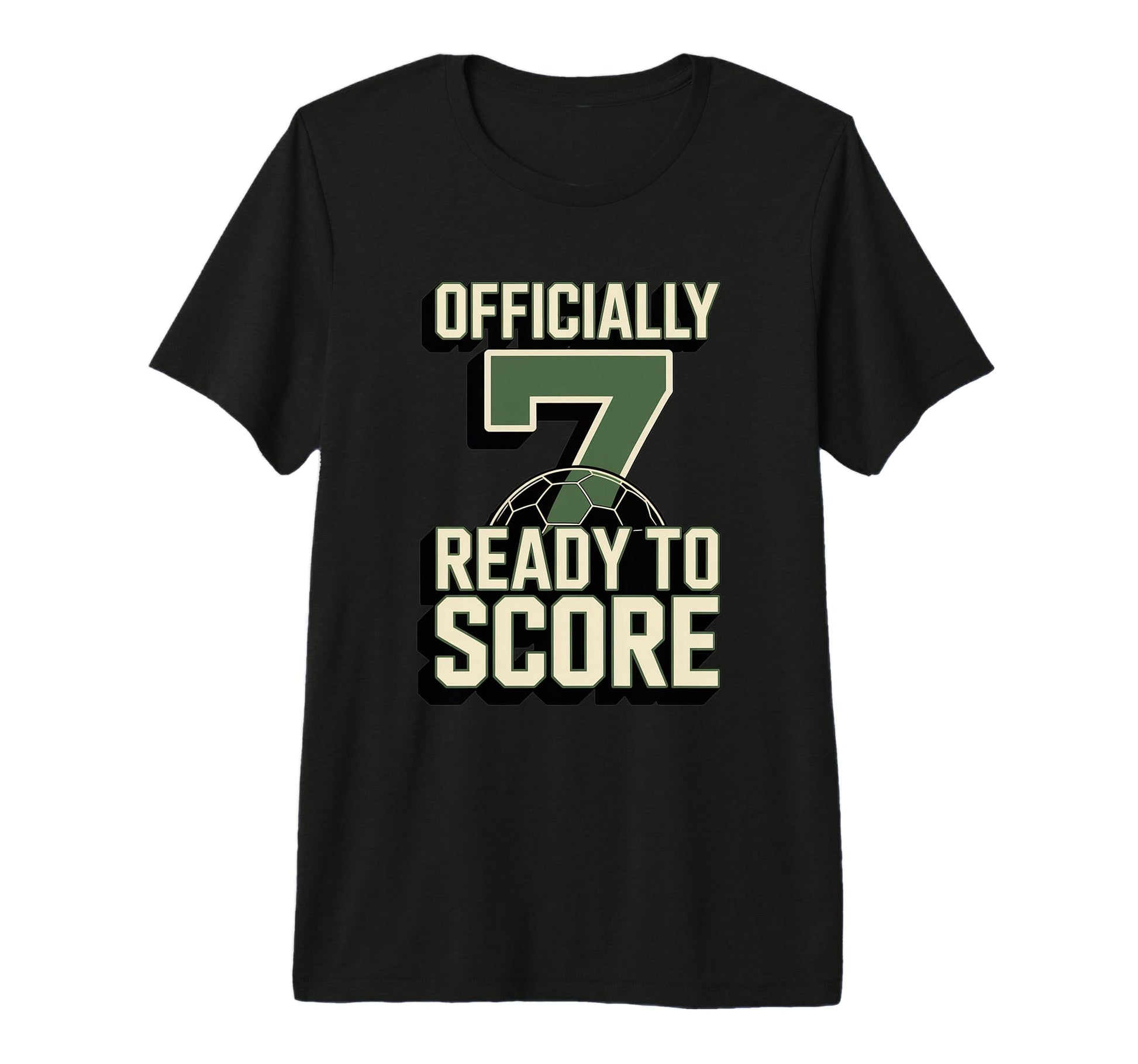 Officially 7 Ready To Score Soccer T-Shirt - Minimalist Print Men Women - T-Shirt, Sweatshirt, Hoodie