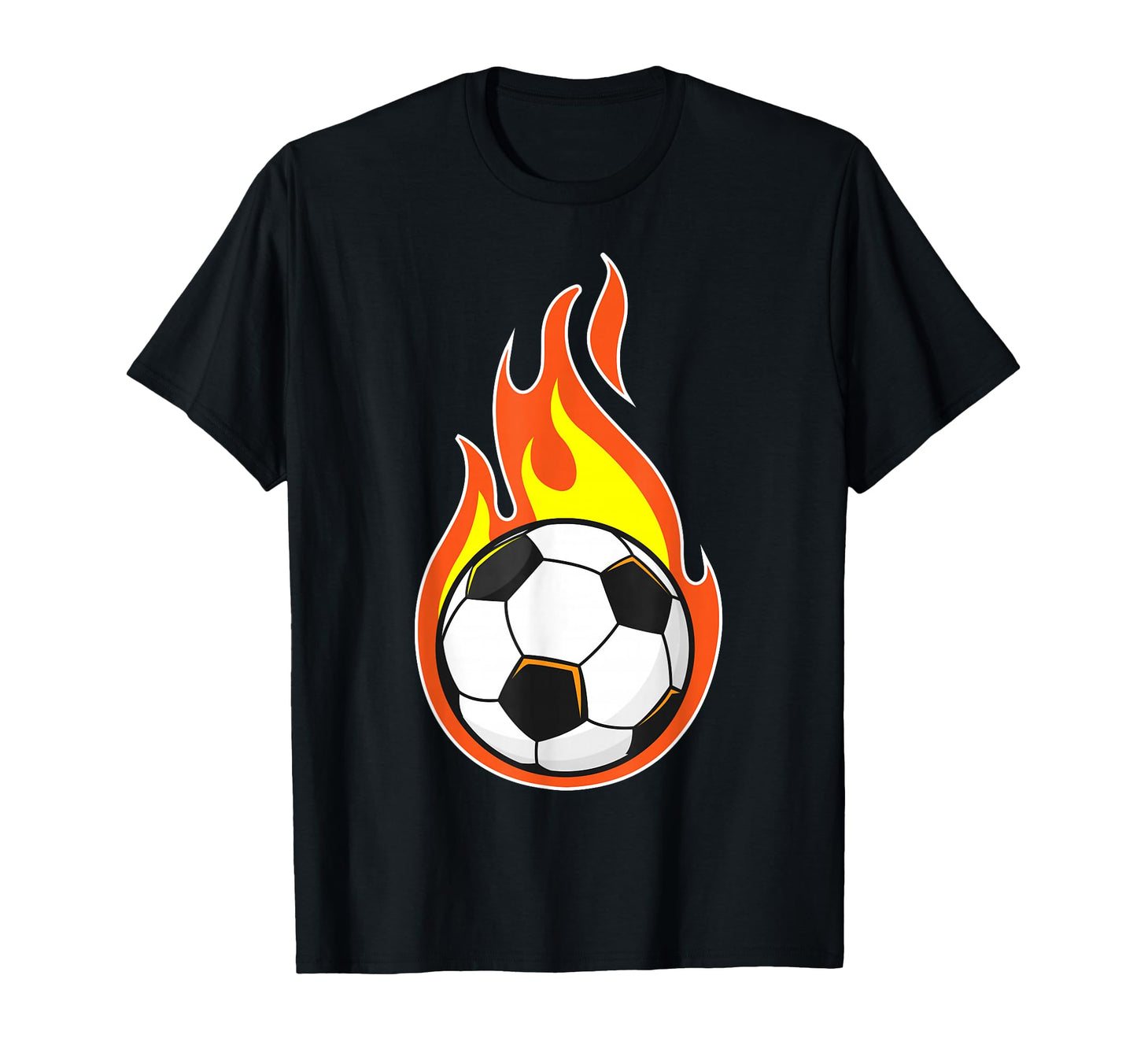 Fire Ball Soccer Player Soccer Sports T-Shirt - Streetwear Style Unisex - T-Shirt, Sweatshirt, Hoodie