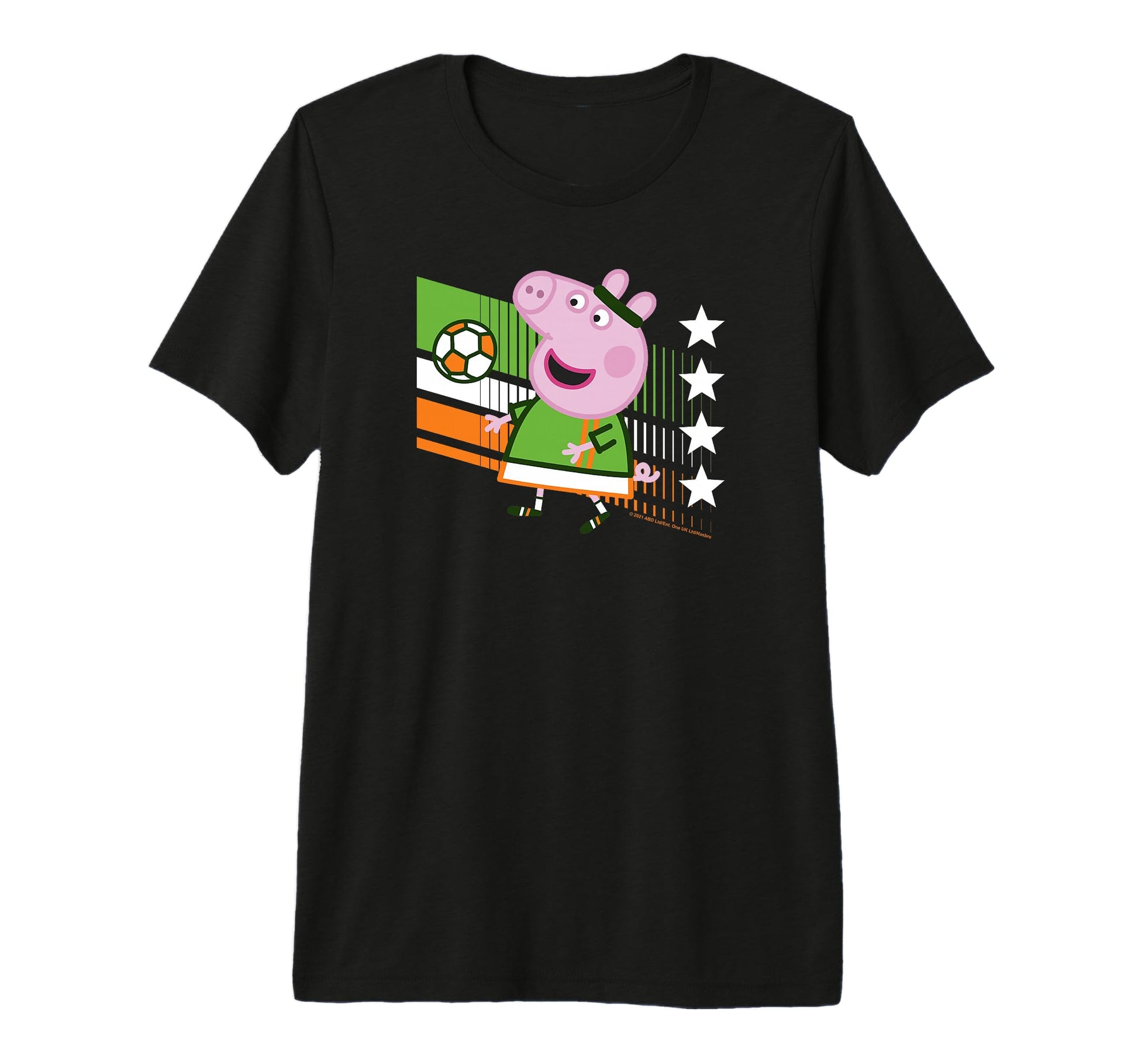 Peppa Pig Ireland Soccer Colors Tri T-Shirt - Unique Graphic for Adults - T-Shirt, Sweatshirt, Hoodie
