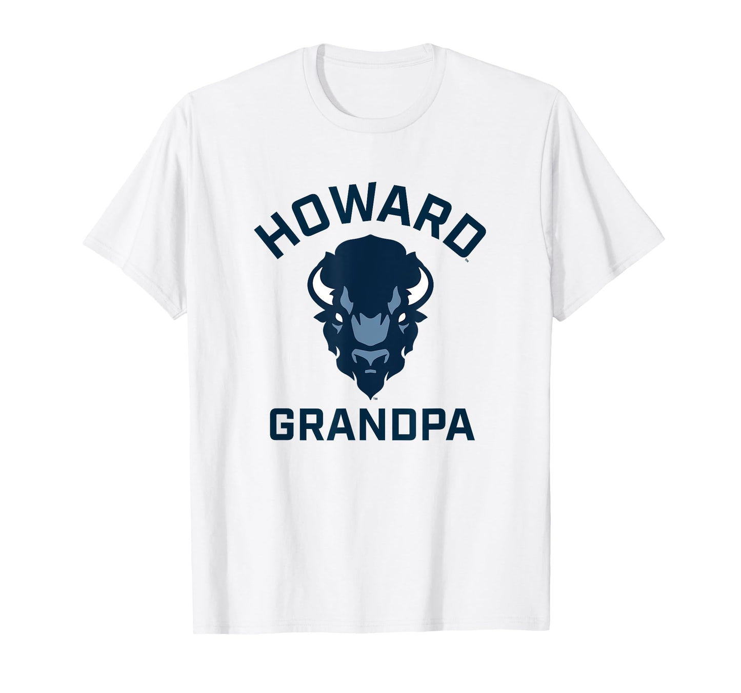 Howard University Bison Arched Grandpa T-Shirt - Minimalist Print Men Women - T-Shirt, Sweatshirt, Hoodie
