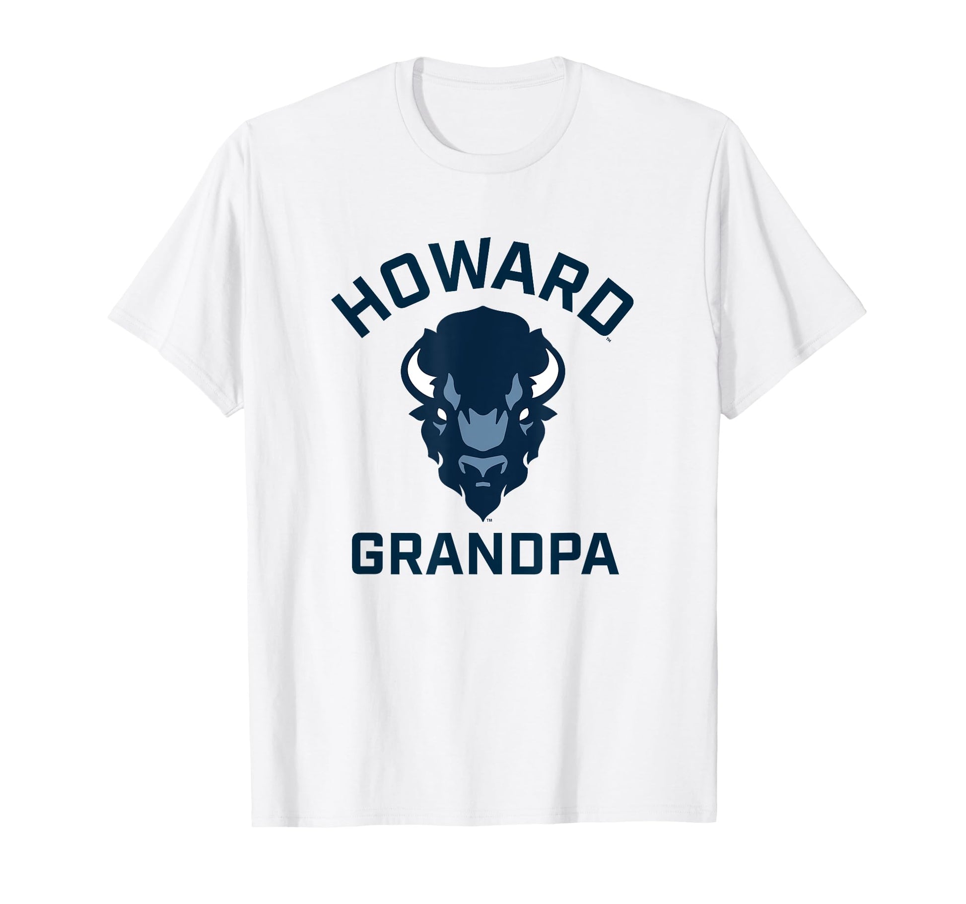 Howard University Bison Arched Grandpa T-Shirt - Minimalist Print Men Women - T-Shirt, Sweatshirt, Hoodie