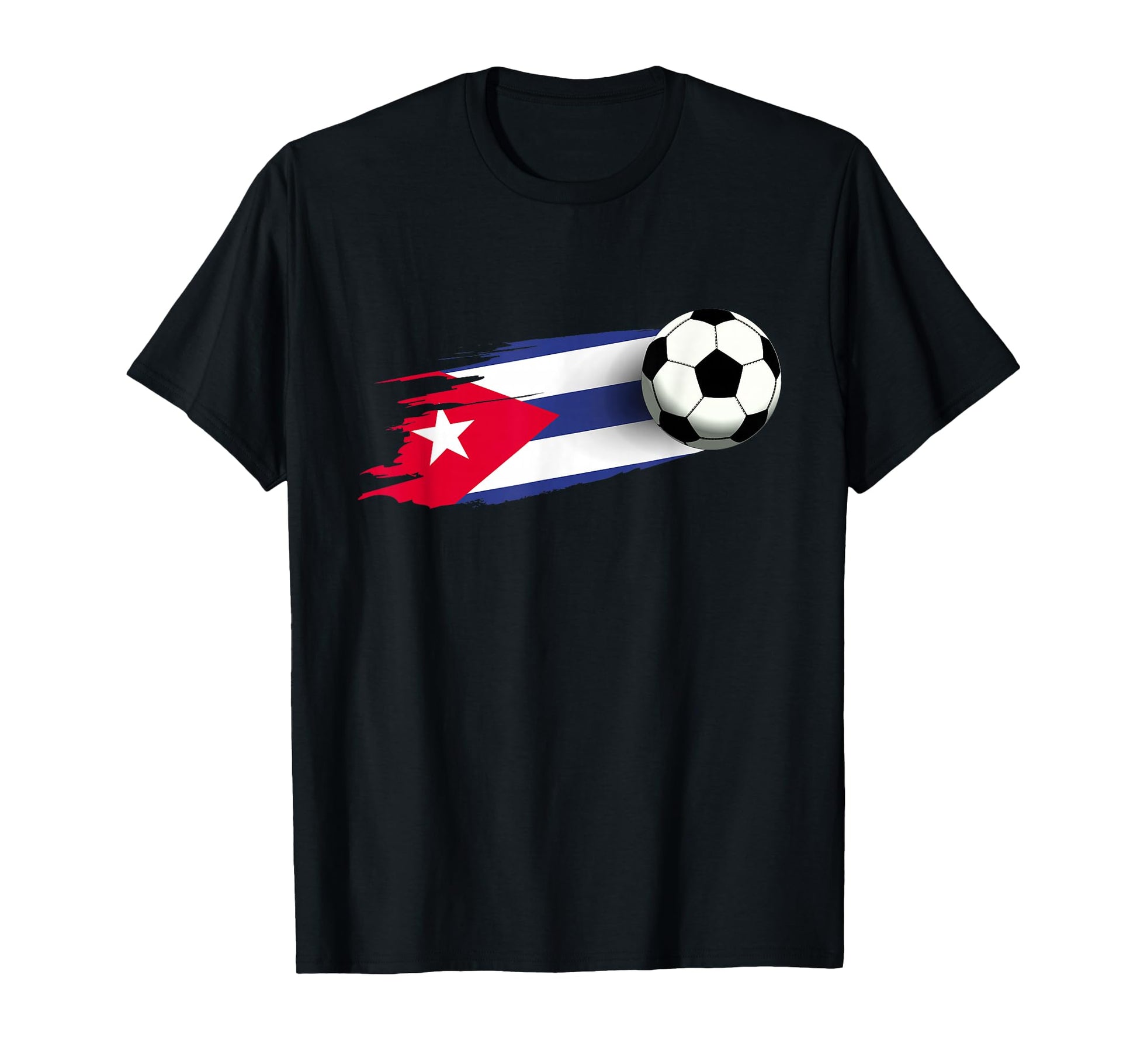Cuba Flag Cuban Soccer Flag Cuban T-Shirt - Minimalist Print Men Women - T-Shirt, Sweatshirt, Hoodie