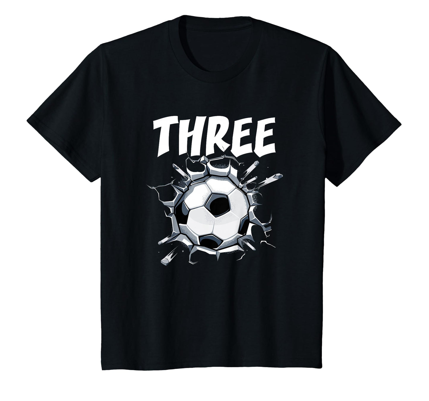 3 Year Old Soccer Birthday Party T-Shirt - Novelty Apparel for Adults - T-Shirt, Sweatshirt, Hoodie