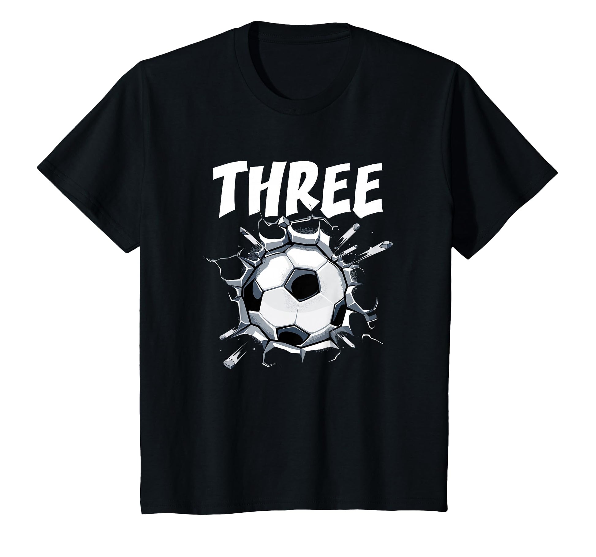 3 Year Old Soccer Birthday Party T-Shirt - Novelty Apparel for Adults - T-Shirt, Sweatshirt, Hoodie