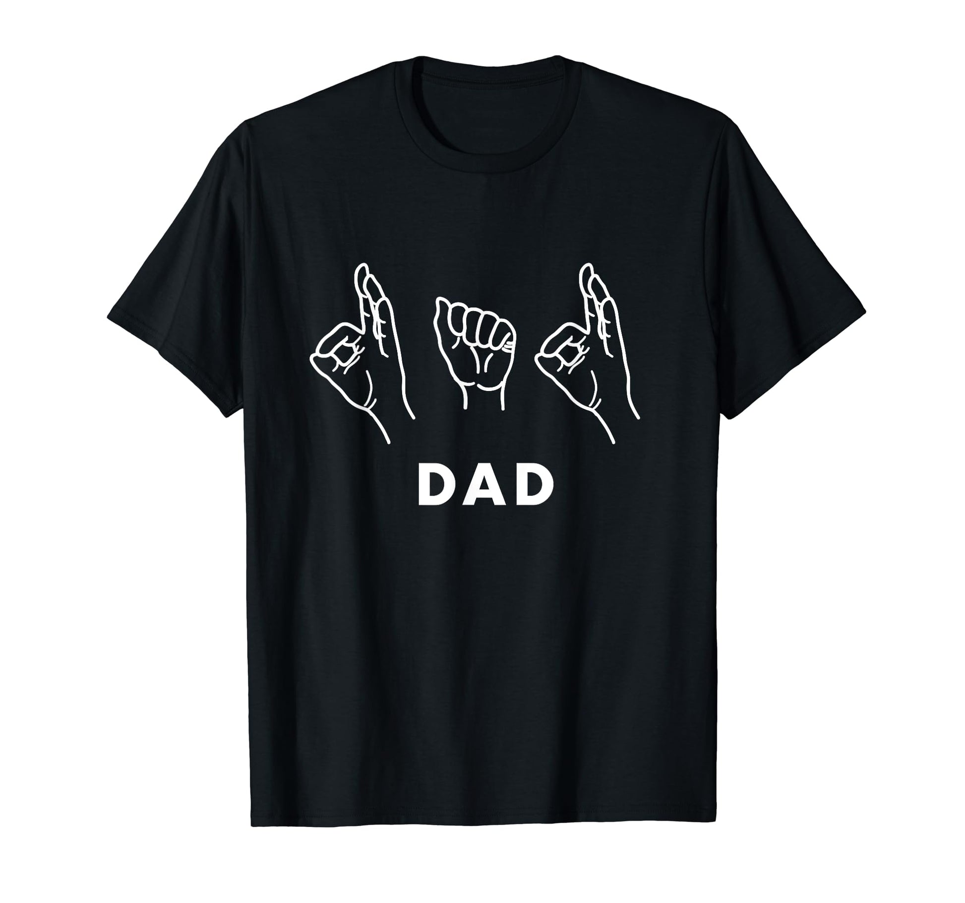 Not Dad Sign Language Hands T-Shirt - Aesthetic Graphic for Adults - T-Shirt, Sweatshirt, Hoodie