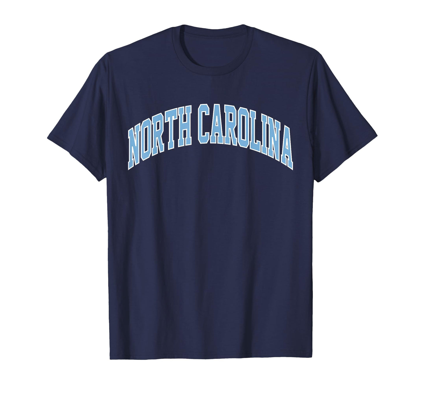 North Carolina Blue Souvenir Simple North T-Shirt - Novelty Apparel Unisex - T-Shirt, Sweatshirt, Hoodie