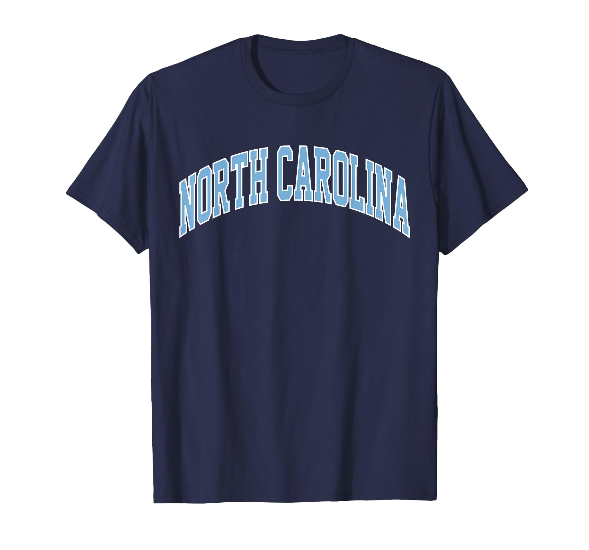 North Carolina Blue Souvenir Simple North T-Shirt - Novelty Apparel Unisex - T-Shirt, Sweatshirt, Hoodie
