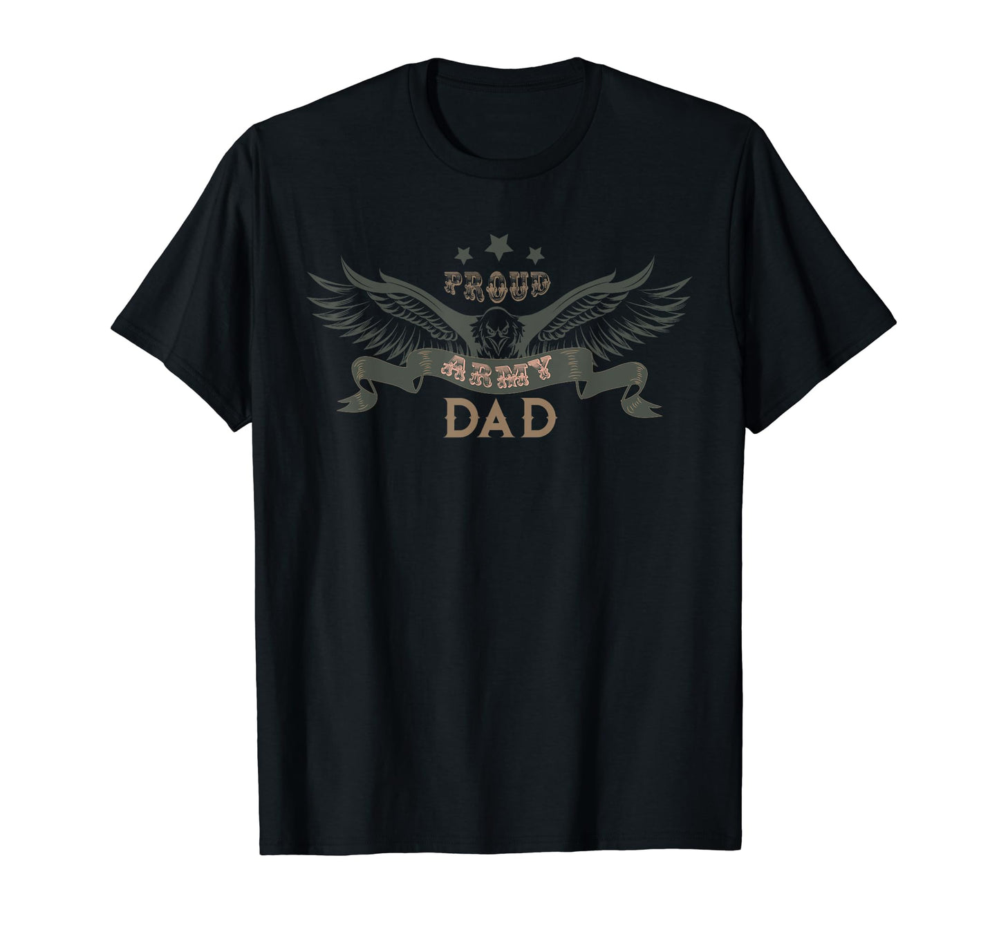 Mens Proud Army Dad T-Shirt - Custom Art Print Unisex - T-Shirt, Sweatshirt, Hoodie
