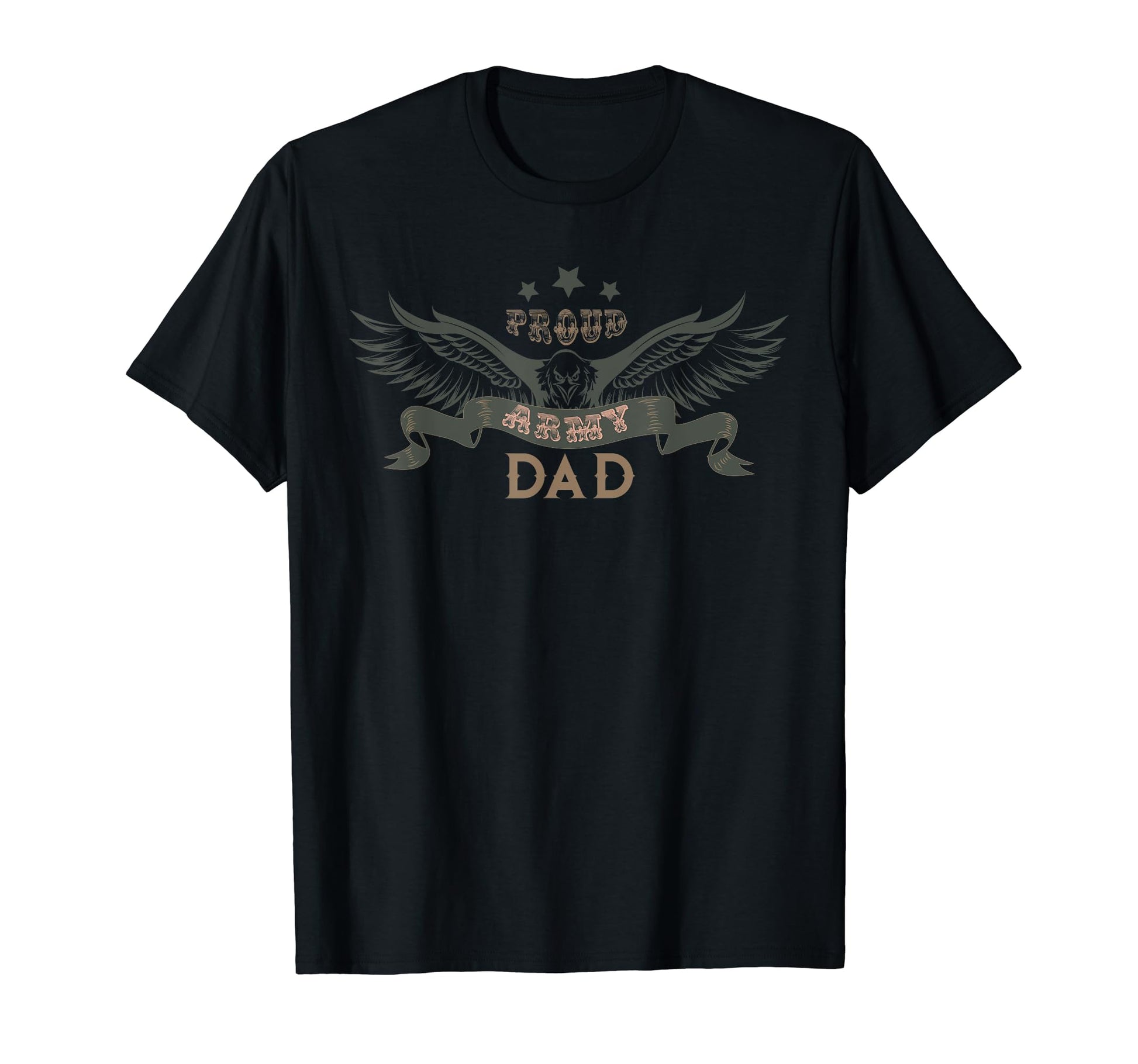 Mens Proud Army Dad T-Shirt - Custom Art Print Unisex - T-Shirt, Sweatshirt, Hoodie