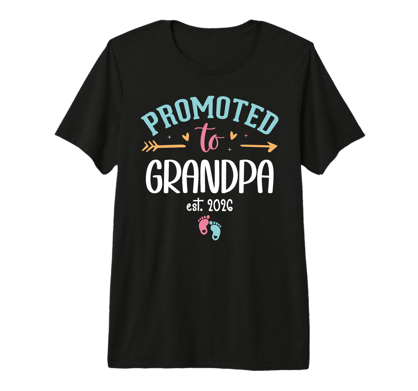 Mens Promoted To Grandpa Est 2026 Soon T-Shirt - Unique Graphic Men Women - T-Shirt, Sweatshirt, Hoodie