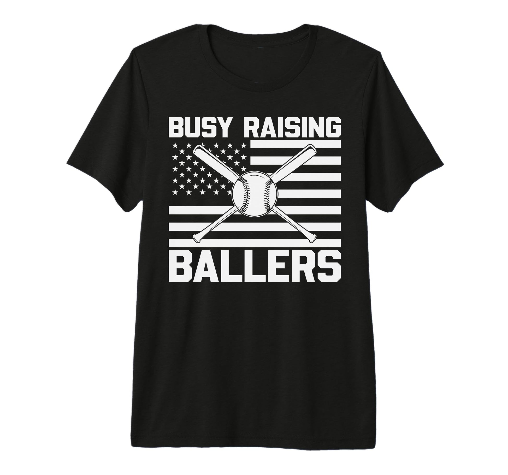 Busy Raising Ballers Baseball Mom Dad T-Shirt - Trendy Graphic Men Women - T-Shirt, Sweatshirt, Hoodie