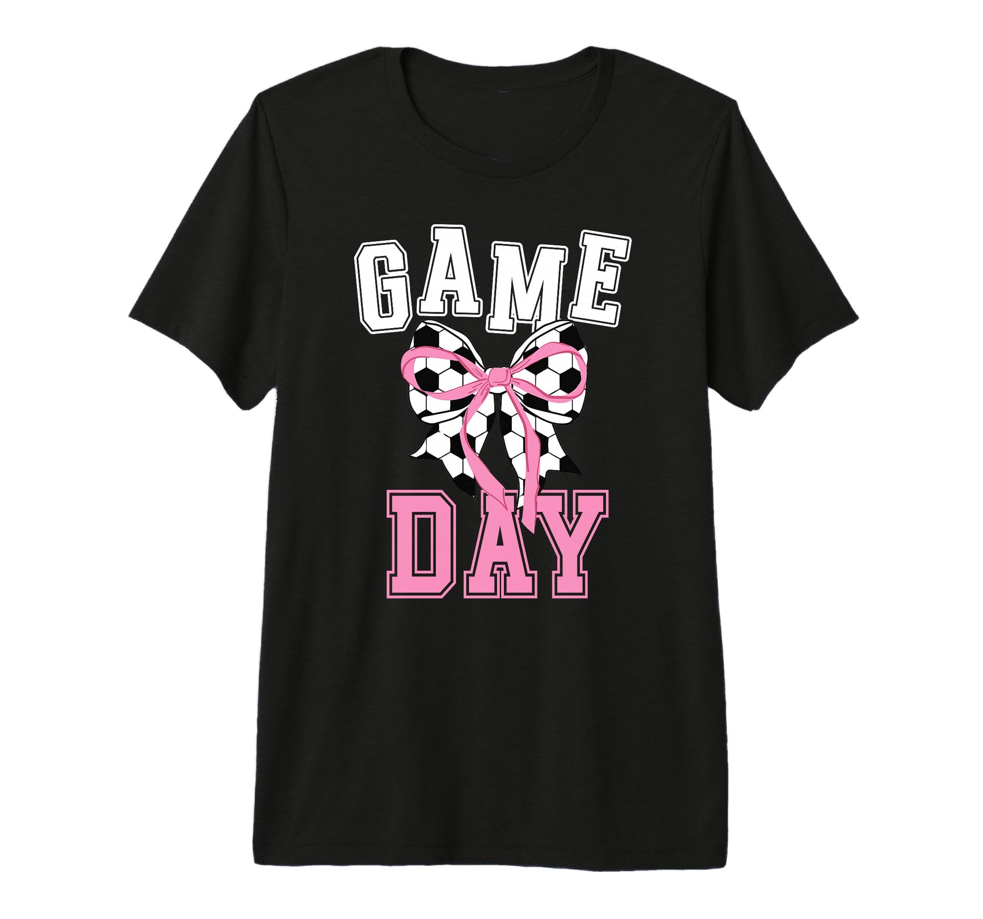 Game Day Soccer Game Day Coquette T-Shirt - Aesthetic Graphic for Adults - T-Shirt, Sweatshirt, Hoodie