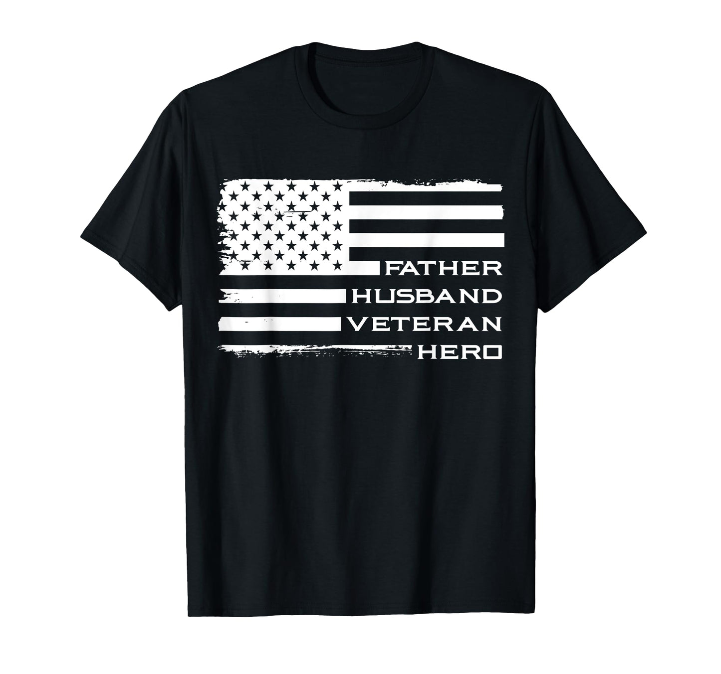 Father Husband Veteran Hero Fathers T-Shirt - Minimalist Print for Adults - T-Shirt, Sweatshirt, Hoodie
